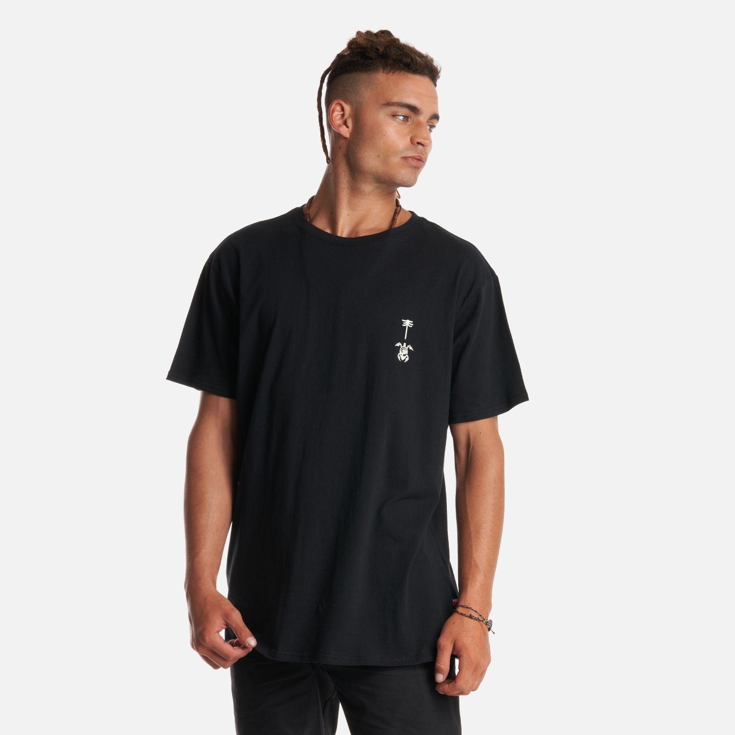 Polera Hombre Amanecer Negro Haka Honu-2
