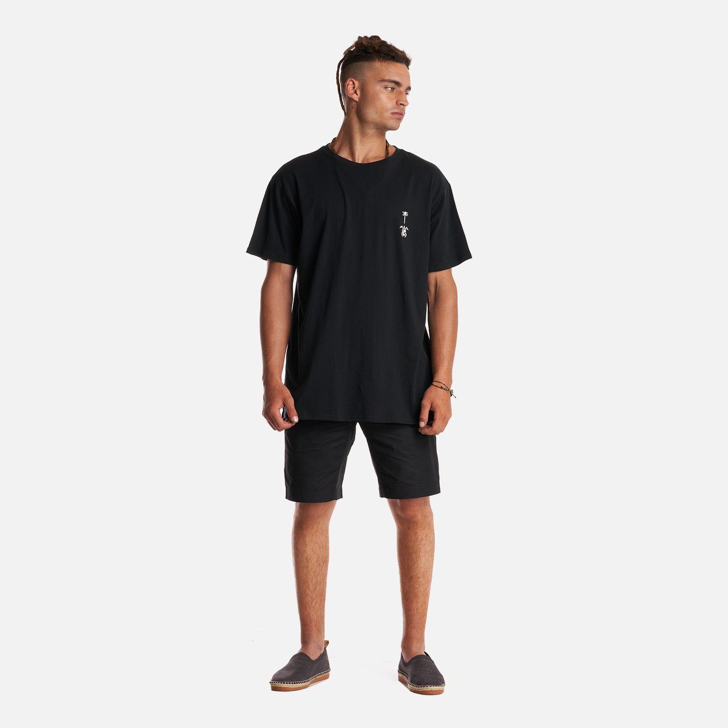 Polera Hombre Amanecer Negro Haka Honu-5