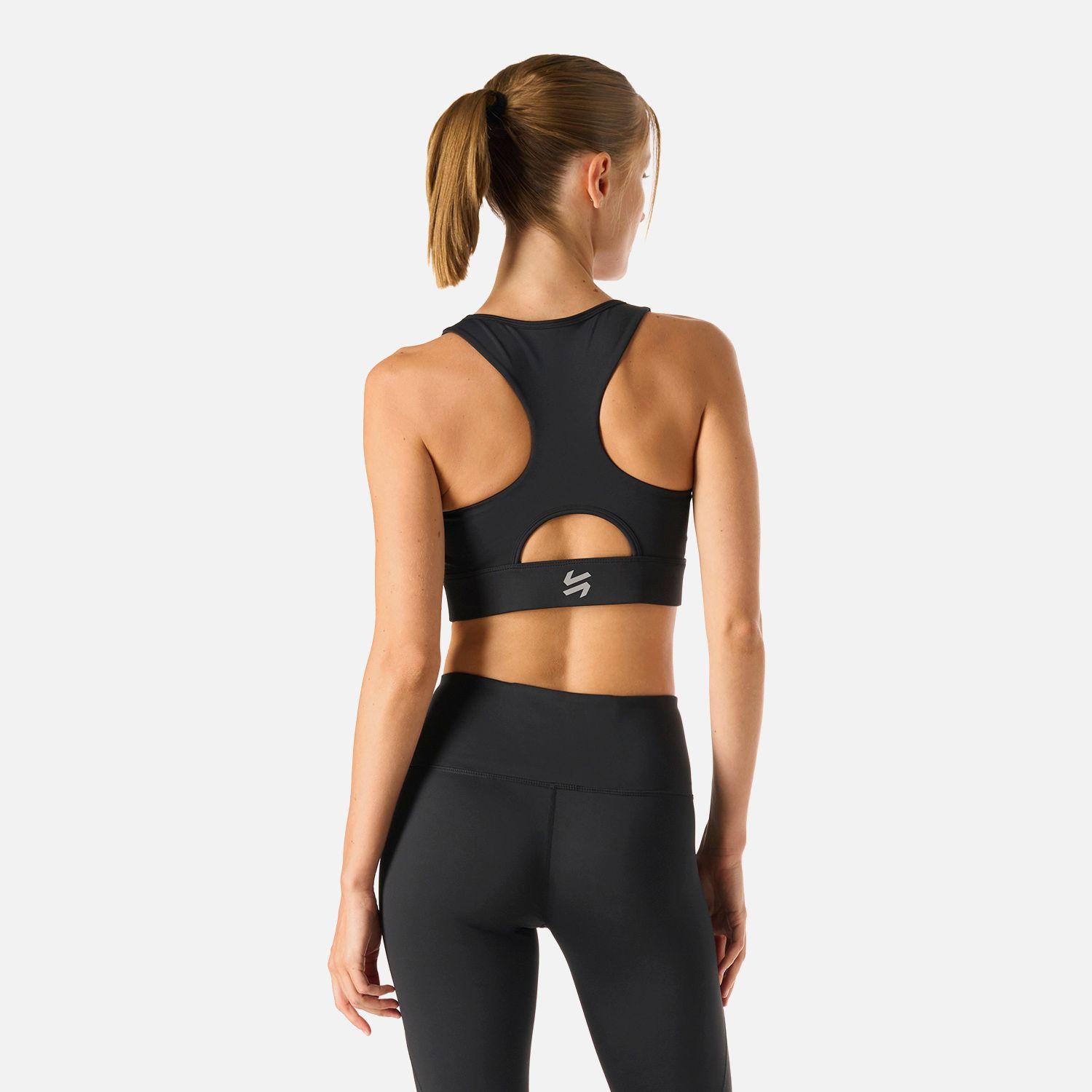 Peto Mujer Built To Move Medium Support Bra Negro Vulcano-3