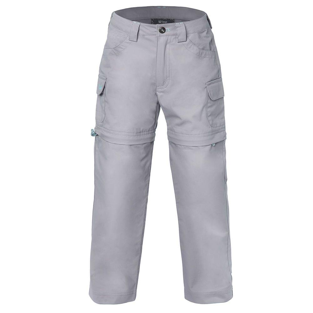 Pantalon Niña Cotton Canvas Mix-2 Pants Gris Medio Lippi-0