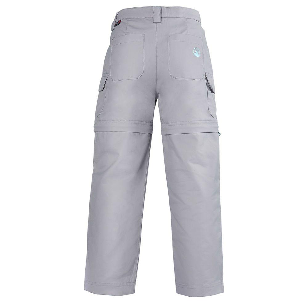 Pantalon Niña Cotton Canvas Mix-2 Pants Gris Medio Lippi-2
