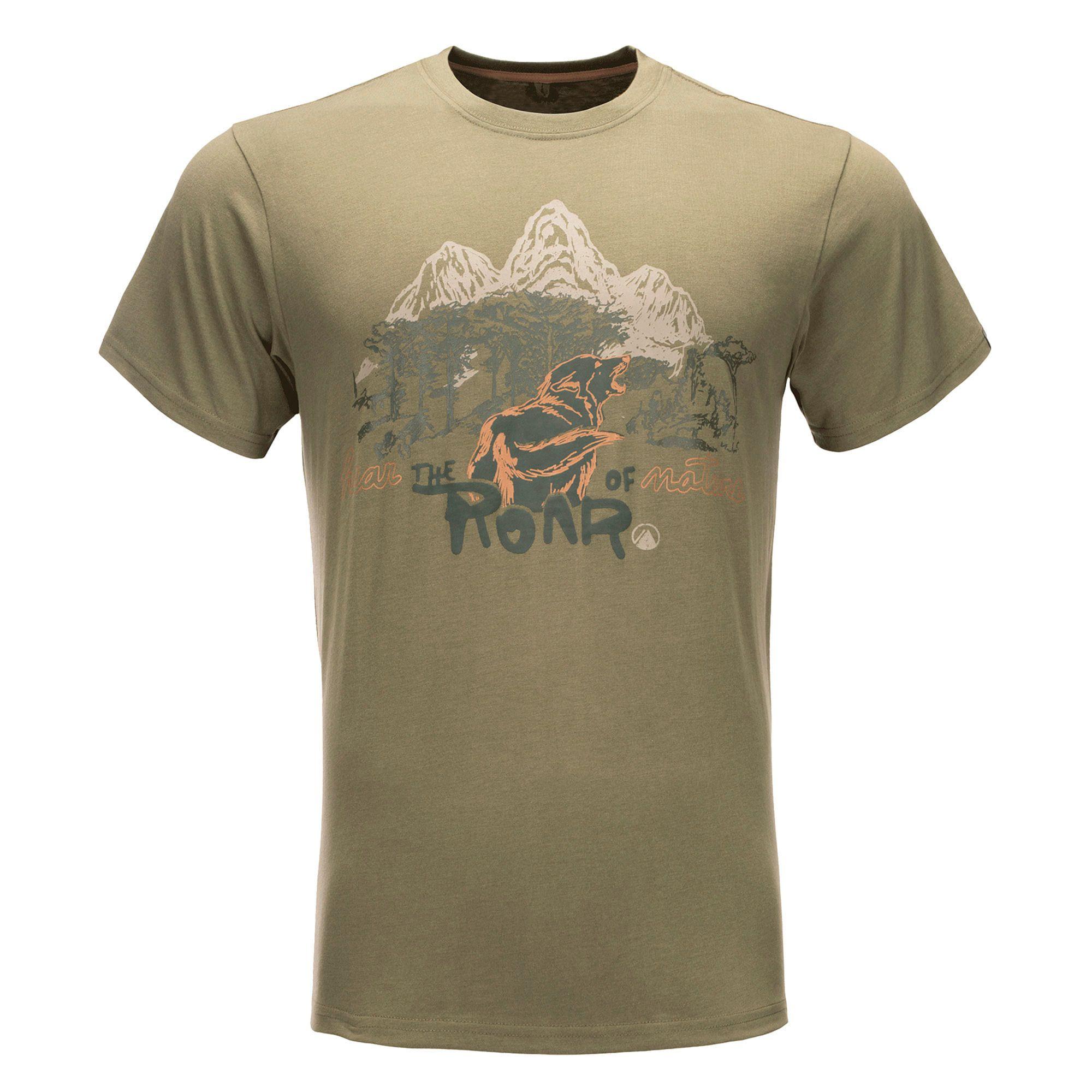 Polera Hombre Wolf UV-Stop T-Shirt Verde Oscuro Lippi-0