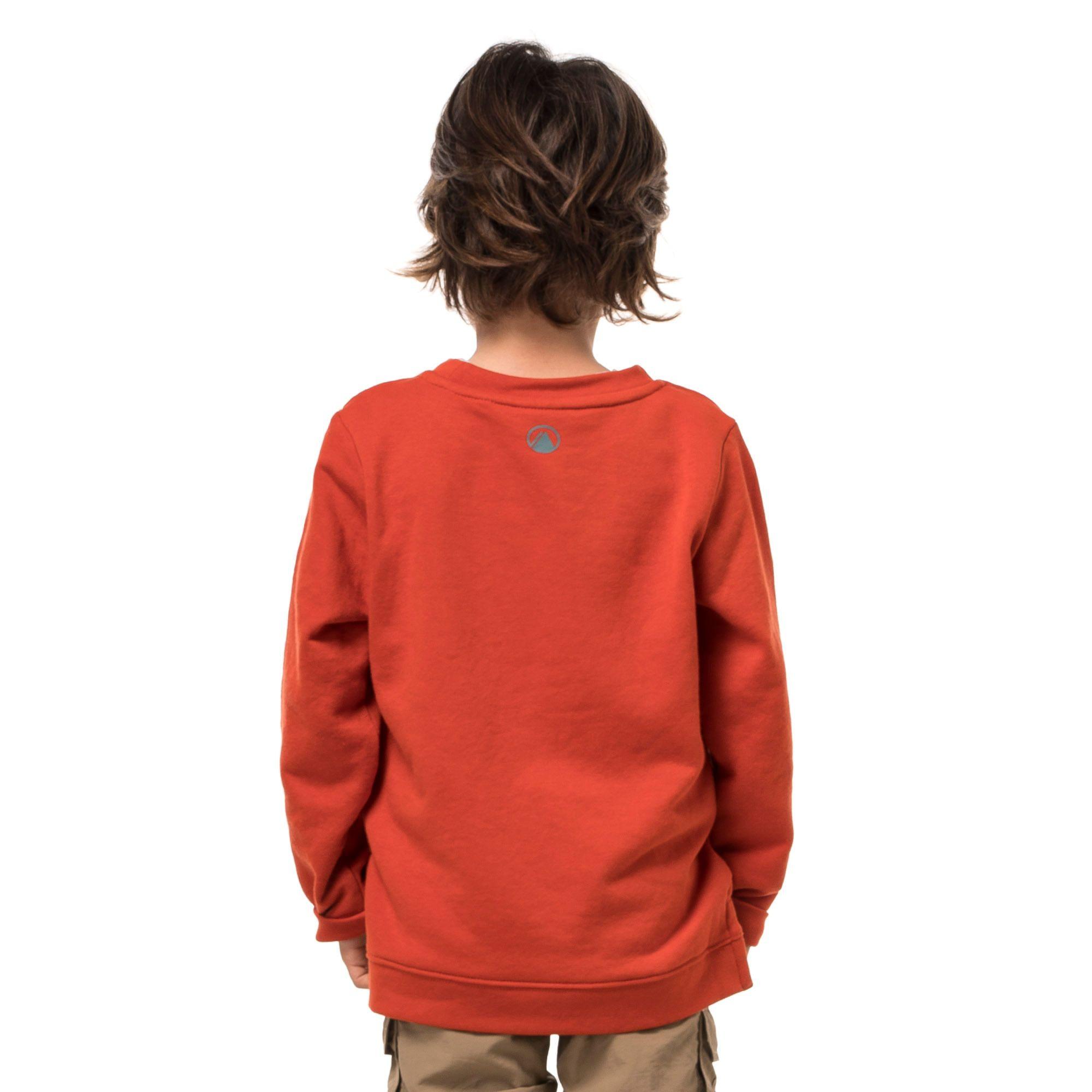 Poleron Niño Insigne Cotton Sweatshirt Naranjo Oscuro Lippi-2