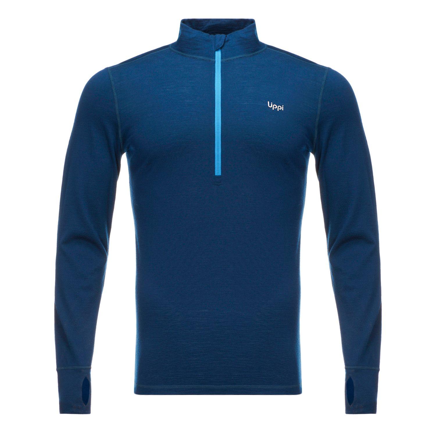 Primera Capa Hombre Skintec 3000 1/4 Zip Top Azul Oscuro Lippi-0