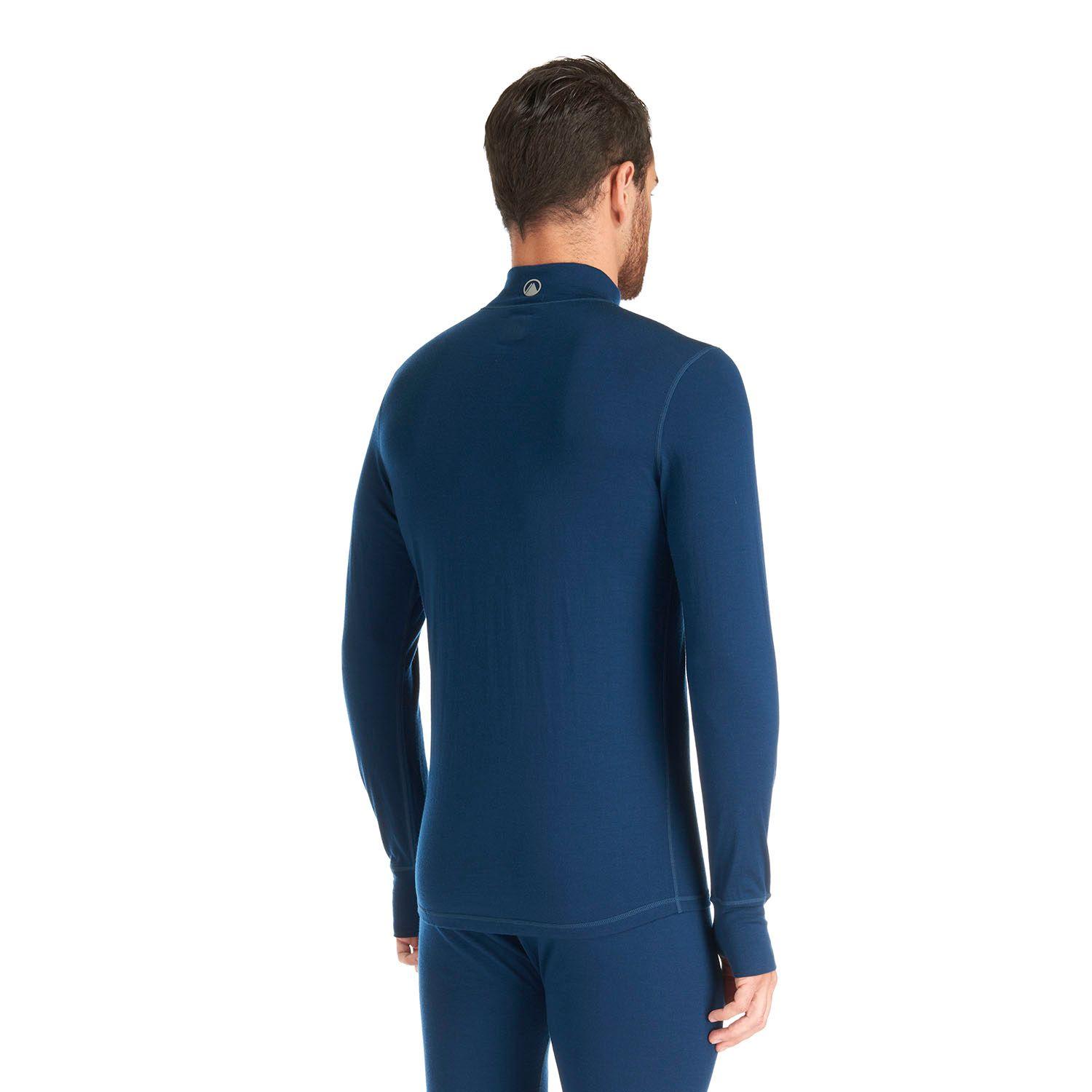 Primera Capa Hombre Skintec 3000 1/4 Zip Top Azul Oscuro Lippi-4