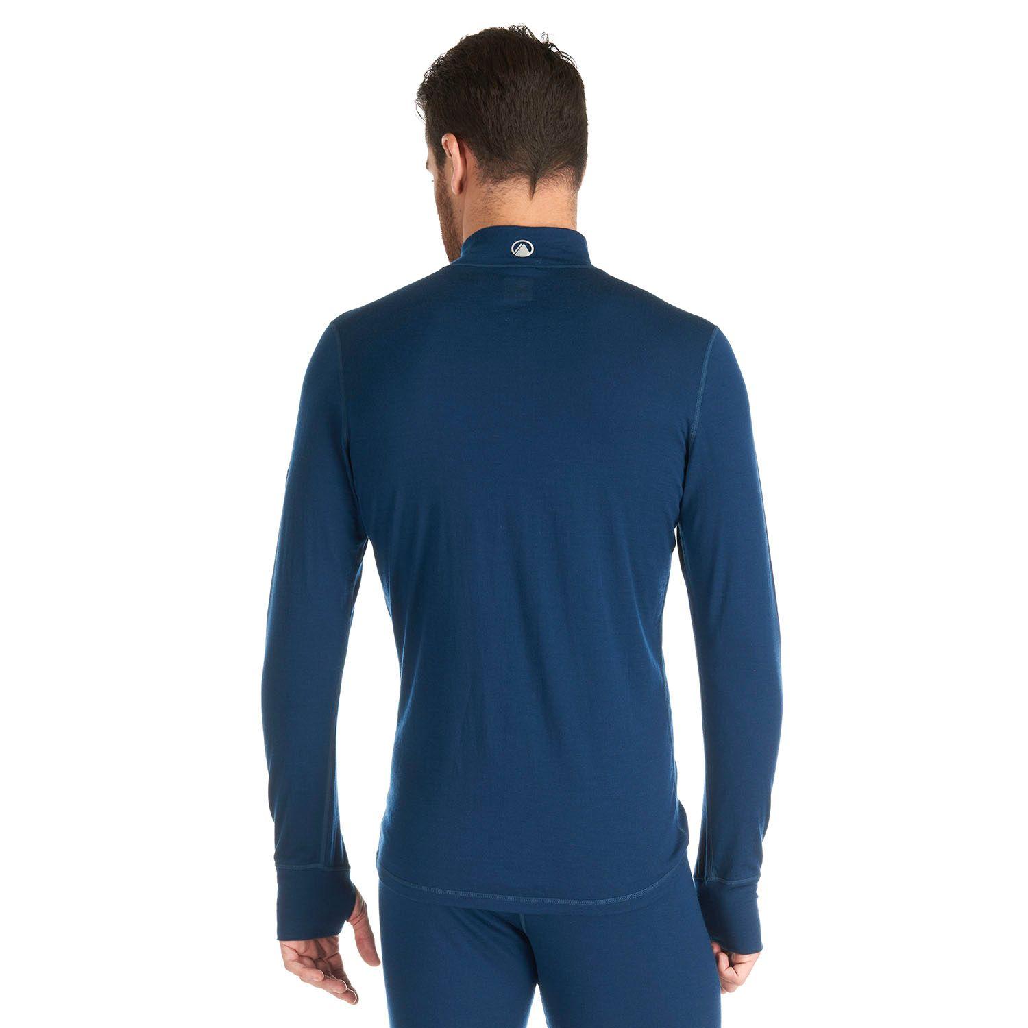 Primera Capa Hombre Skintec 3000 1/4 Zip Top Azul Oscuro Lippi-5