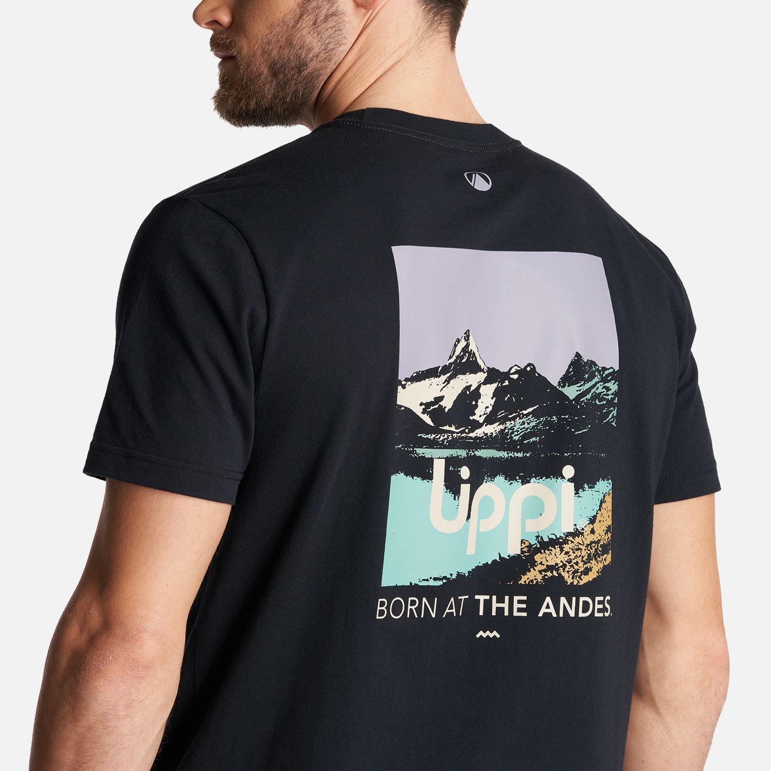 Polera Hombre Logo Lippi Back Print T-Shirt Negro Lippi-4