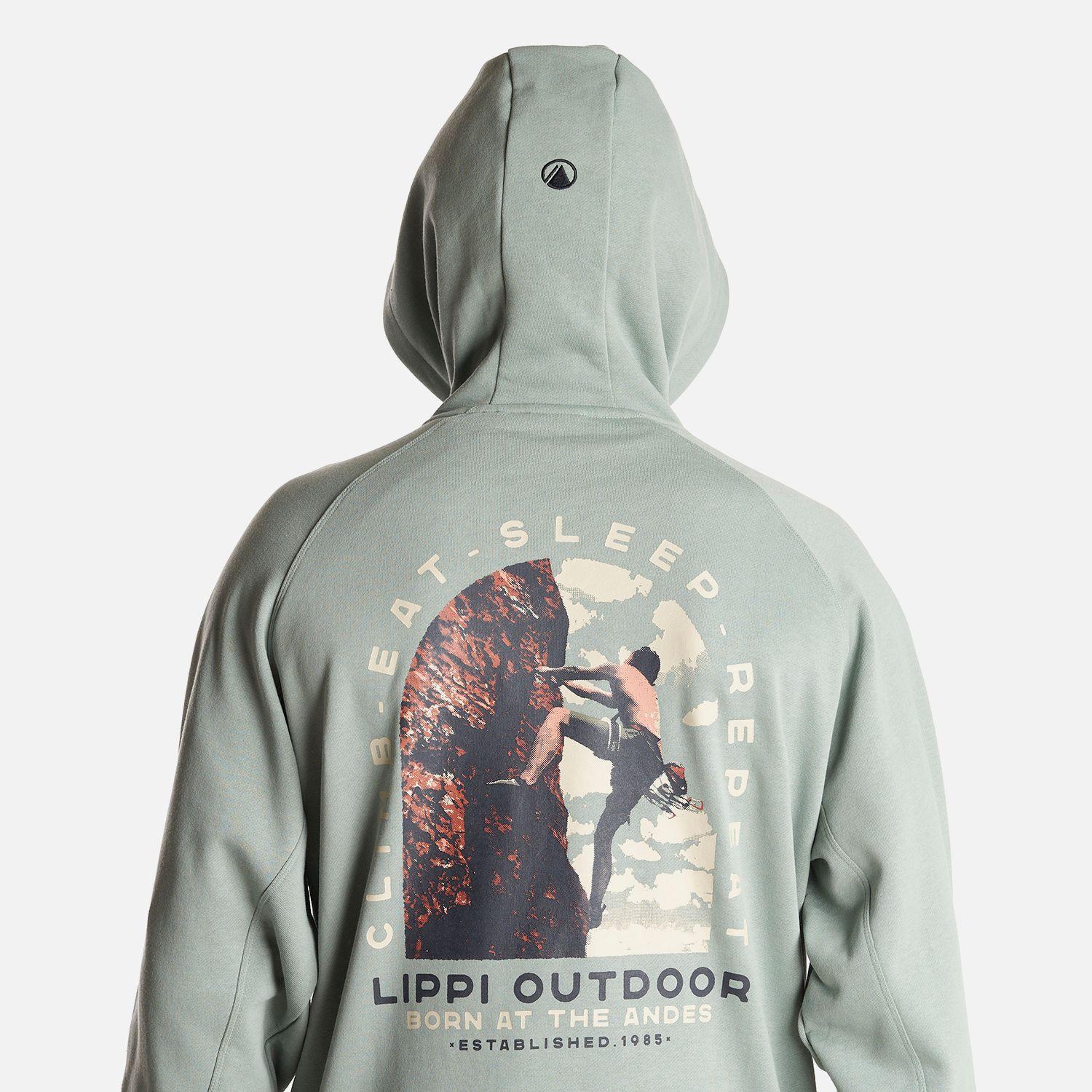 Poleron Hombre Insigne Hoody Sweatshirt Back Print Jade Lippi-5