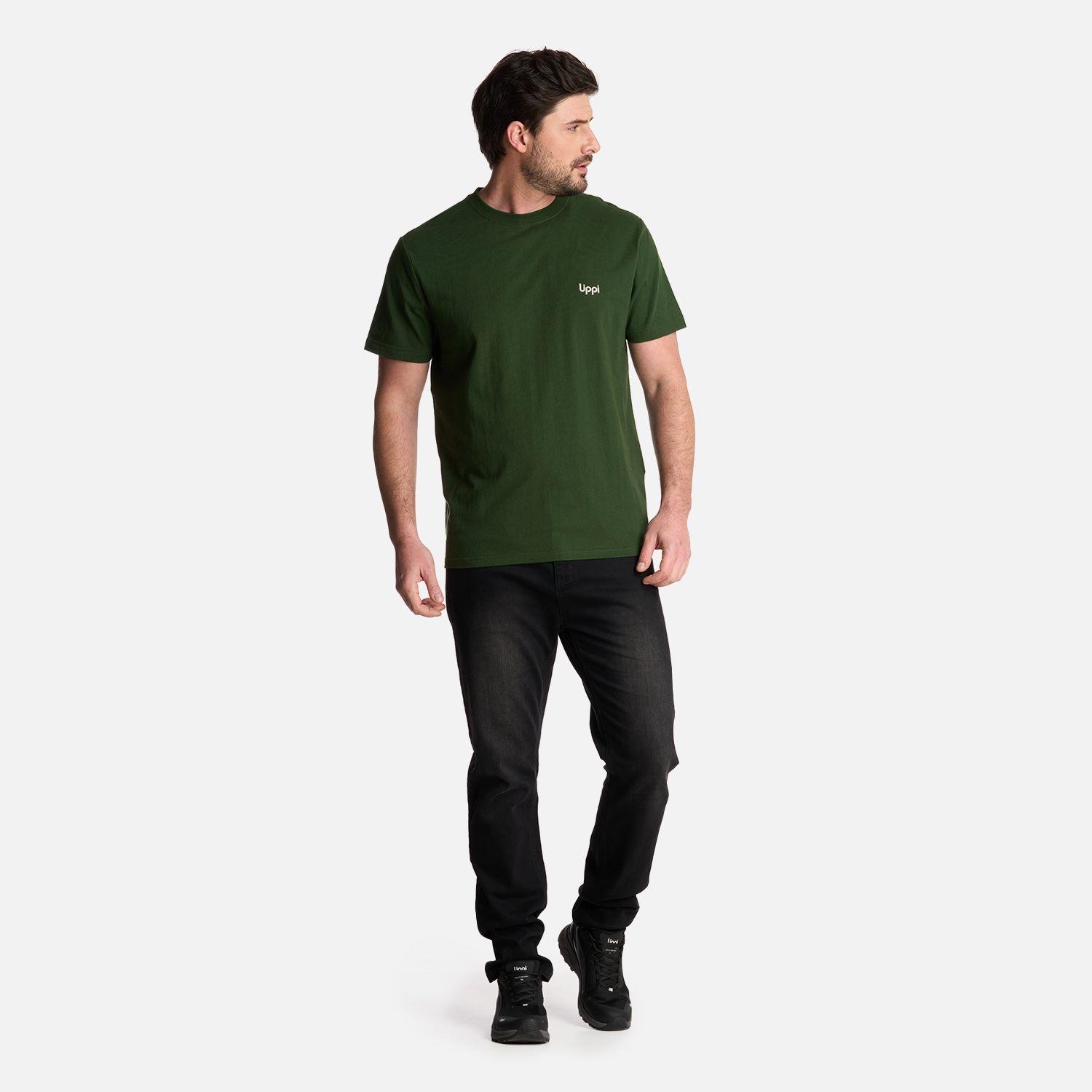 Polera Hombre Andes Mountain T-Shirt Verde Militar Lippi-4