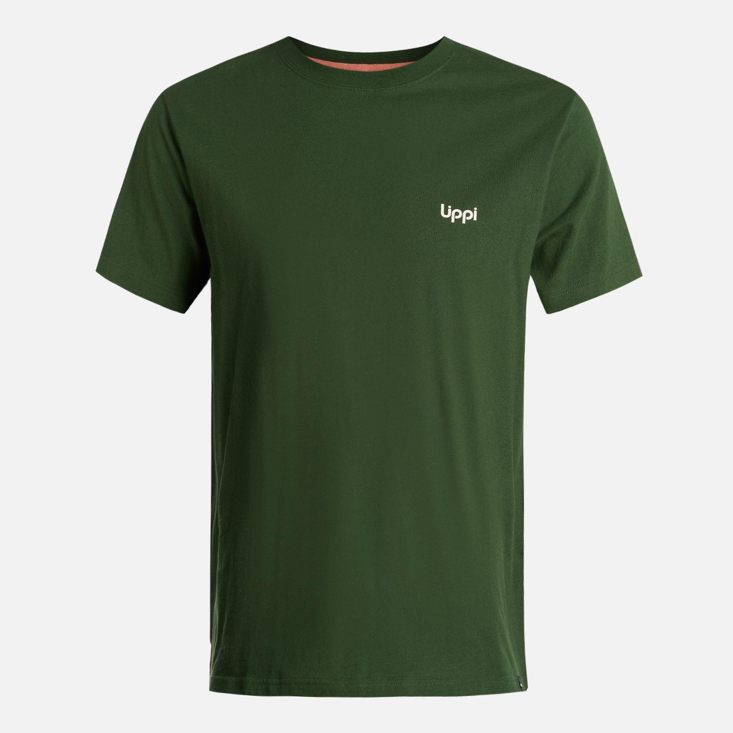 Polera Hombre Andes Mountain T-Shirt Verde Militar Lippi-5