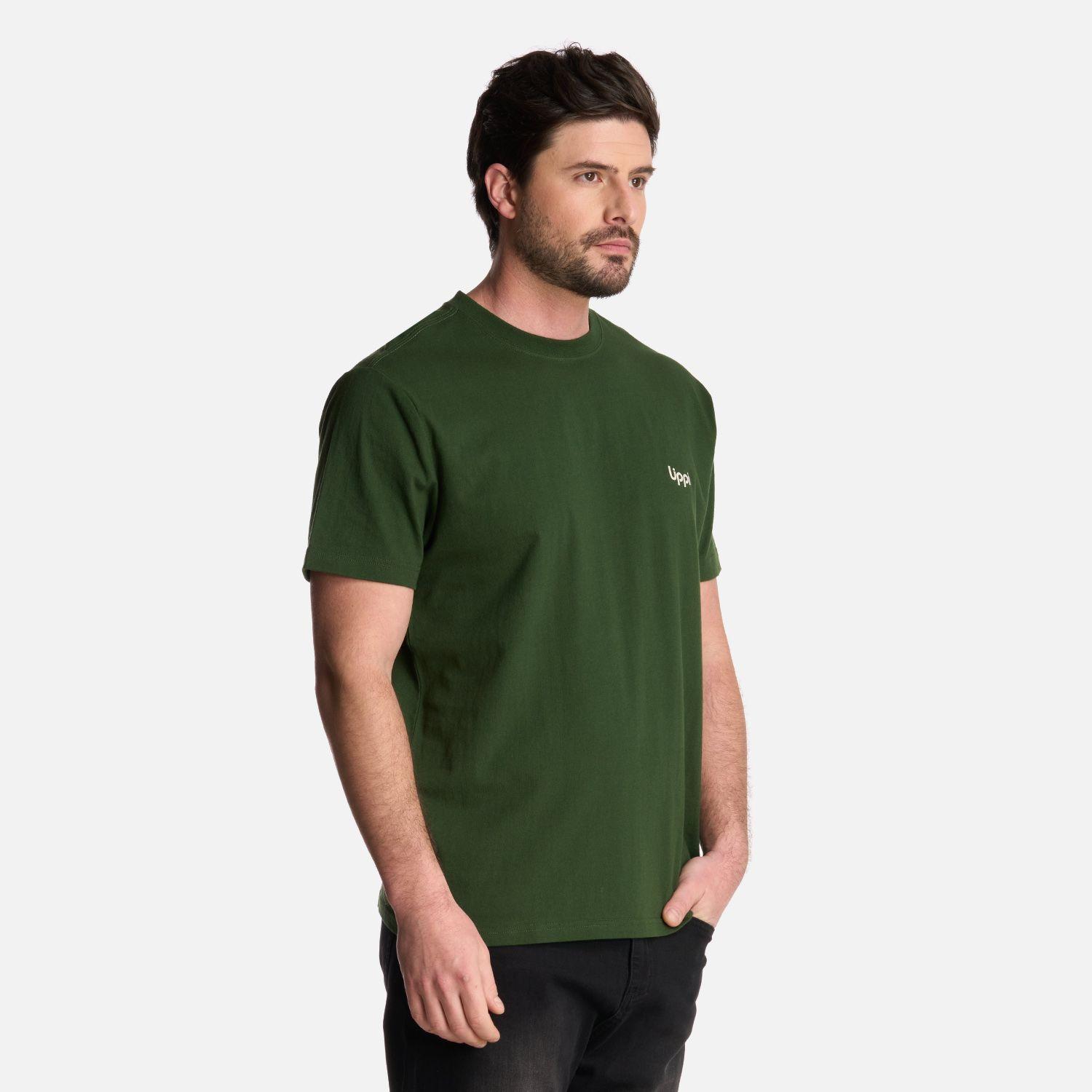 Polera Hombre Andes Mountain T-Shirt Verde Militar Lippi-2