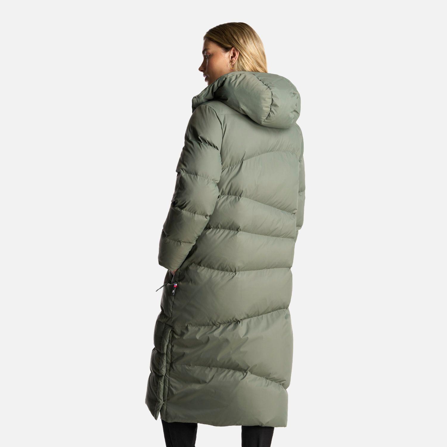 Chaqueta Mujer Termal Verde Grisaceo Haka Honu-4