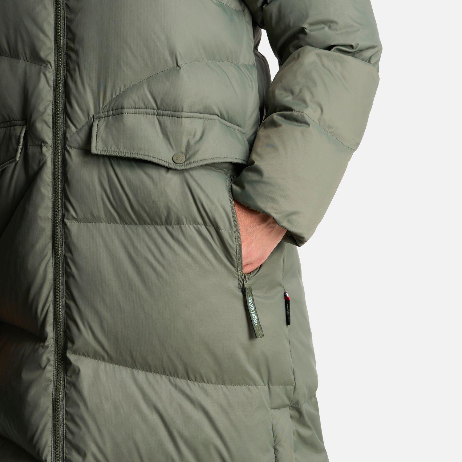 Chaqueta Mujer Termal Verde Grisaceo Haka Honu-6