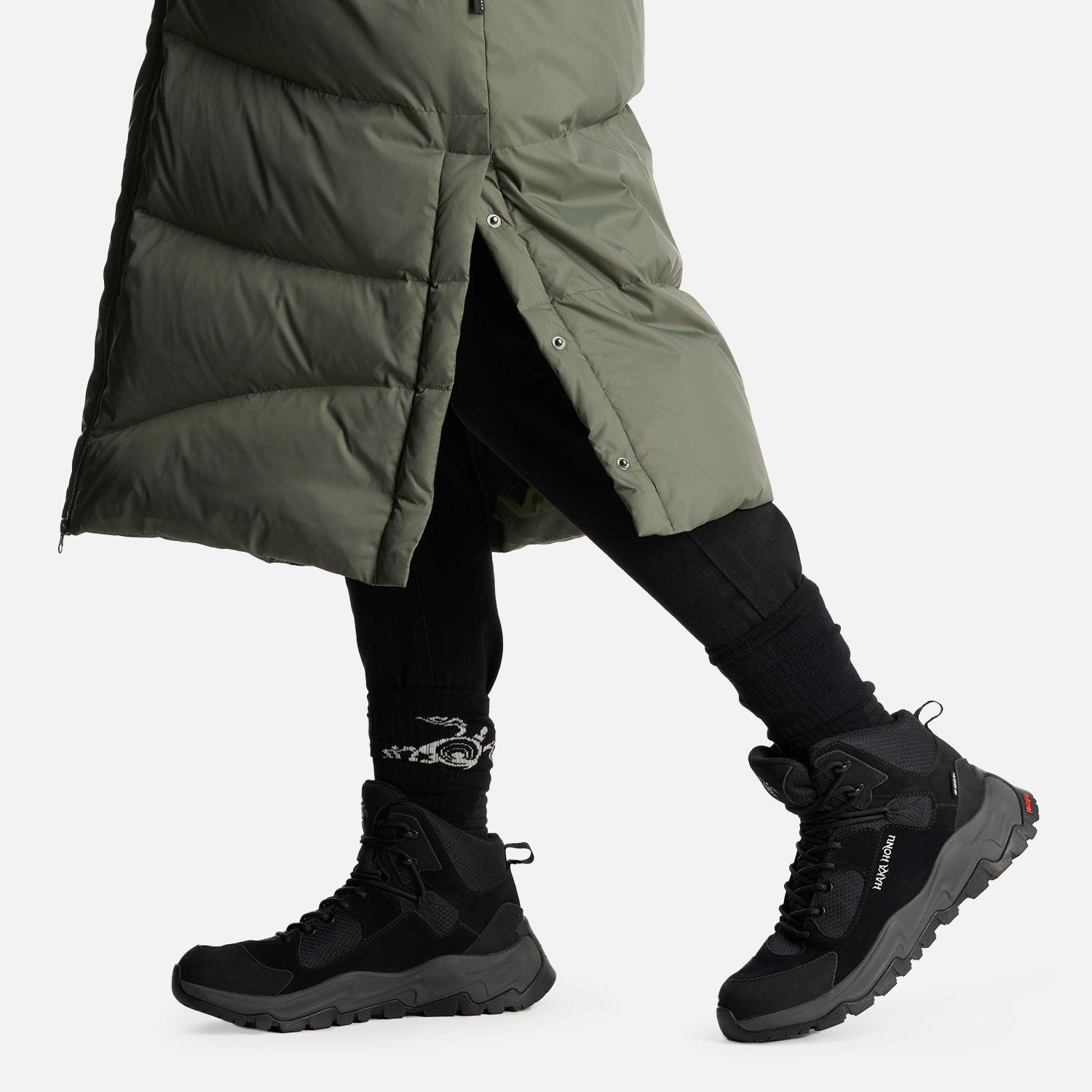 Chaqueta Mujer Termal Verde Grisaceo Haka Honu-8