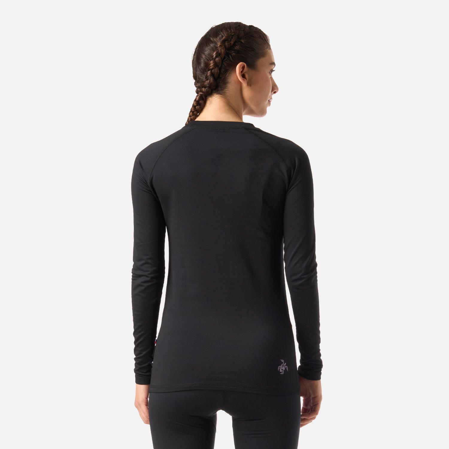 Primera Capa Mujer Huemul Top Negro Haka Honu I26-2
