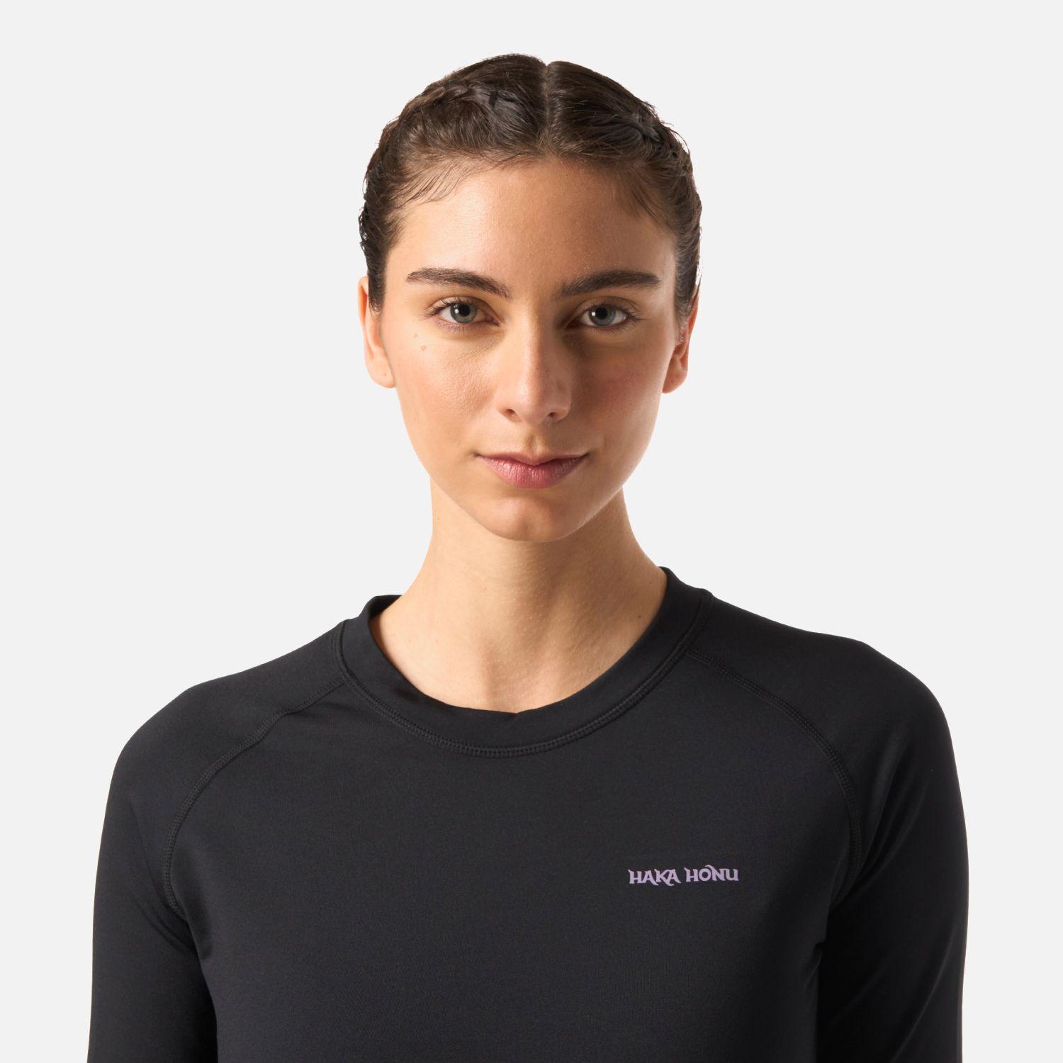 Primera Capa Mujer Huemul Top Negro Haka Honu I26-3