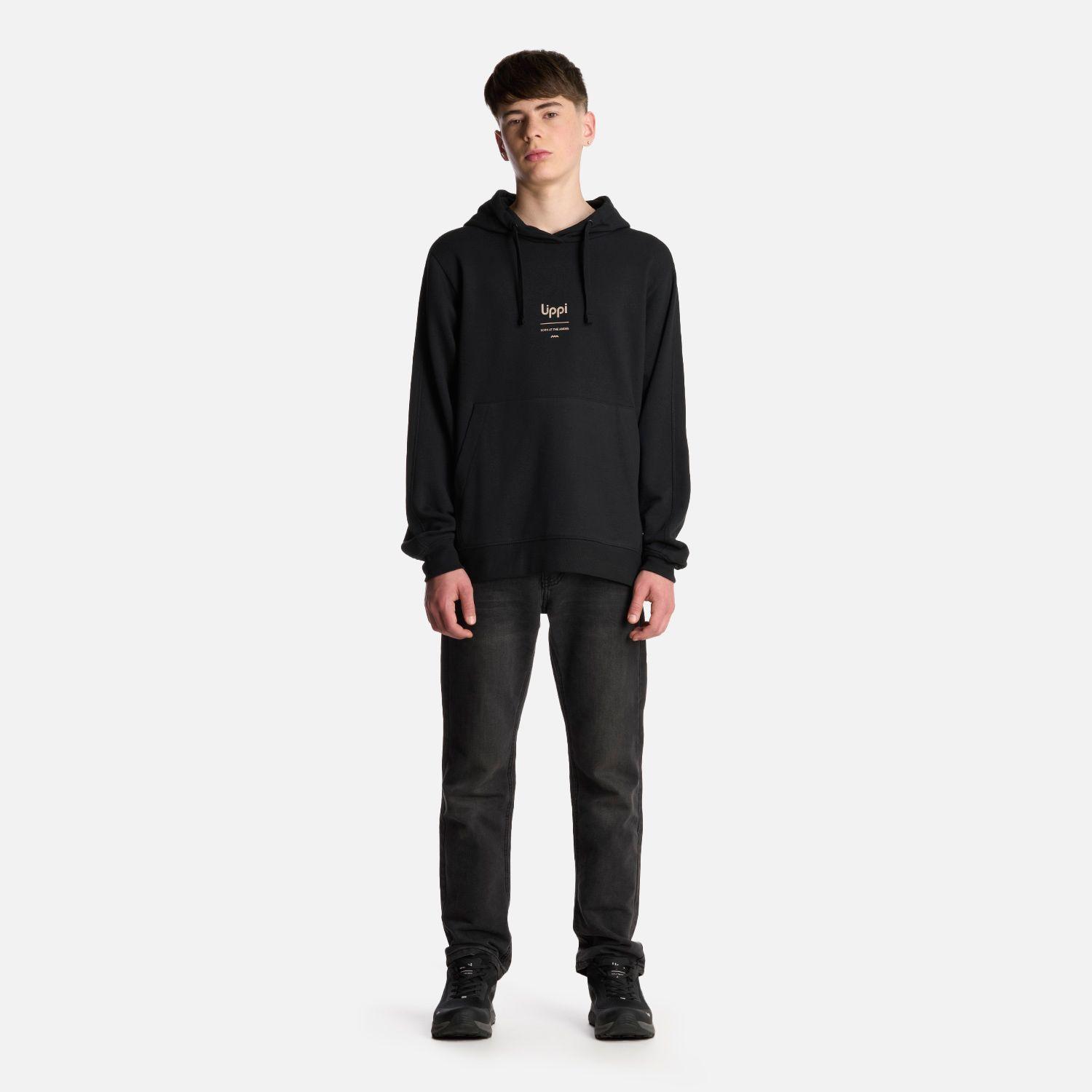 Polerón Teen Boy Ulmo Mid Point Hoody Negro Lippi-5