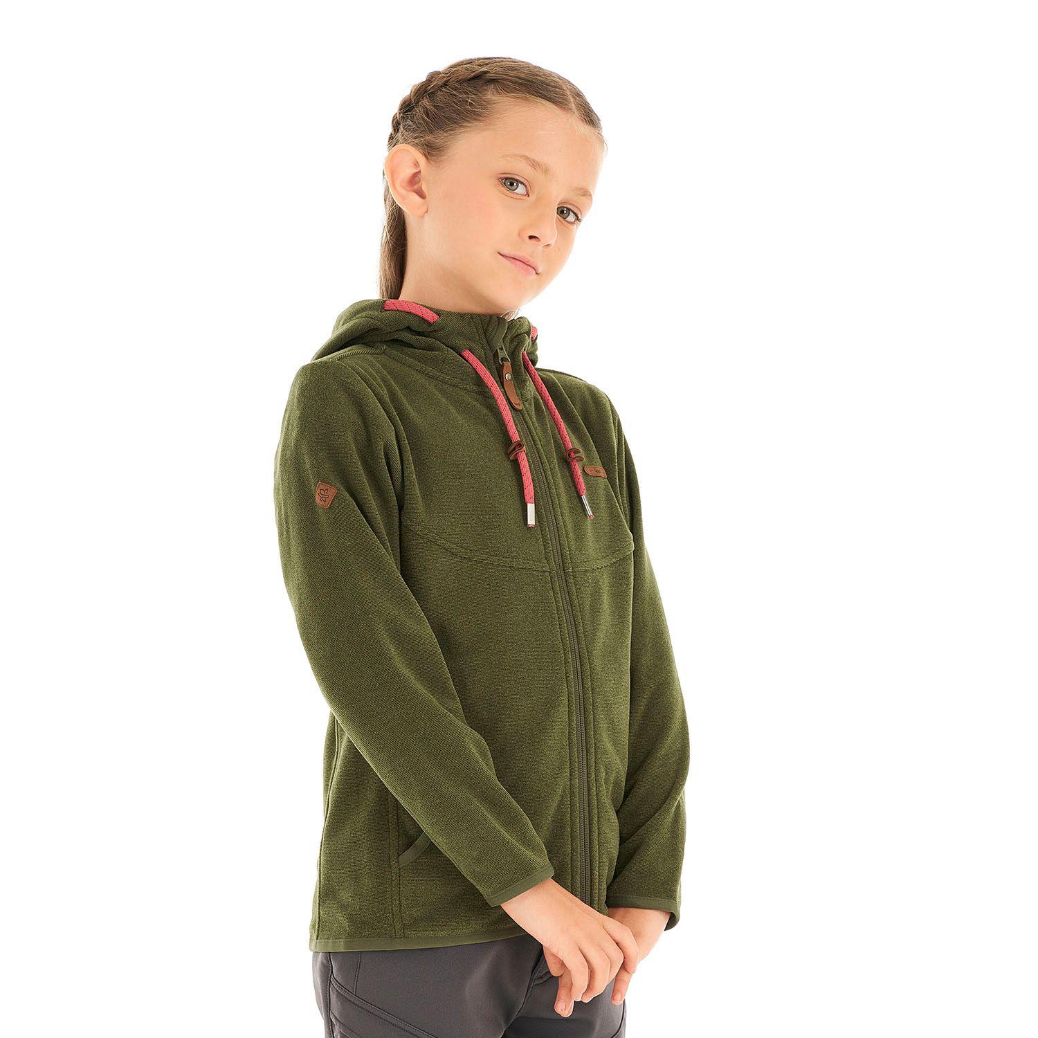 Poleron Niña Stripes Nano-F Full Zip Laurel Lippi-2