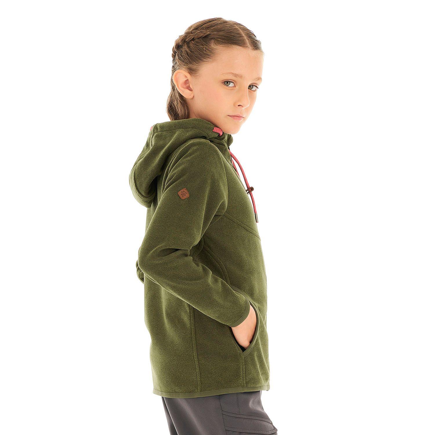 Poleron Niña Stripes Nano-F Full Zip Laurel Lippi-3