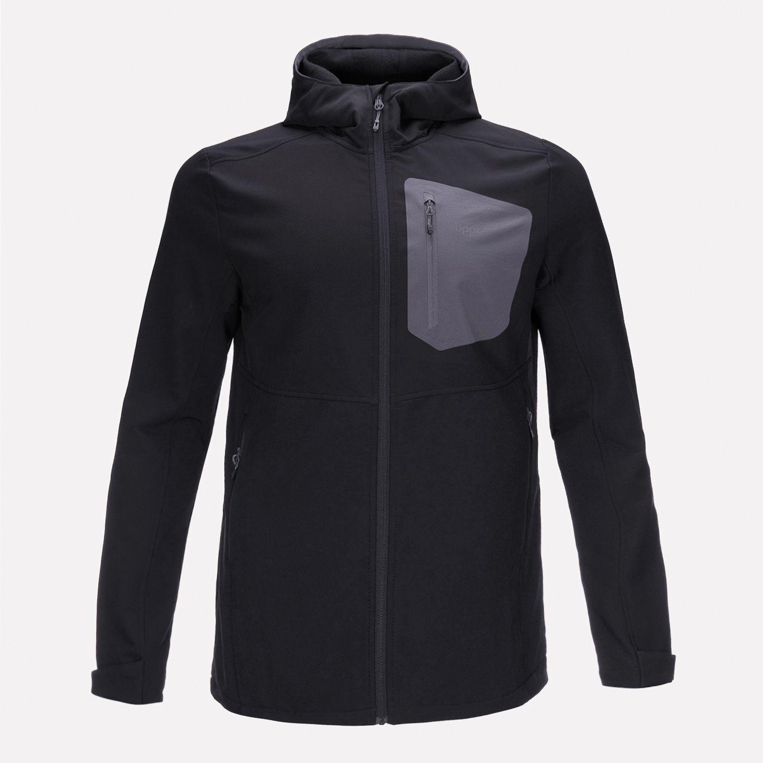Chaqueta Hombre Seek Softshell Hoody Jacket Negro Lippi I22-0