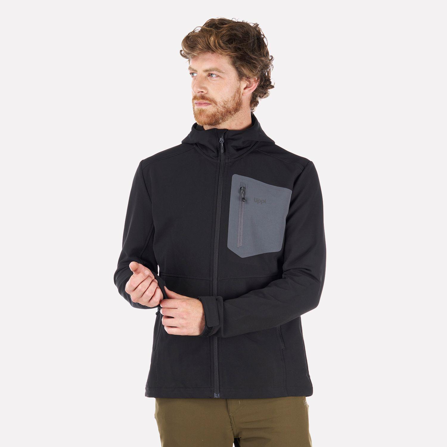 Chaqueta Hombre Seek Softshell Hoody Jacket Negro Lippi I22-1