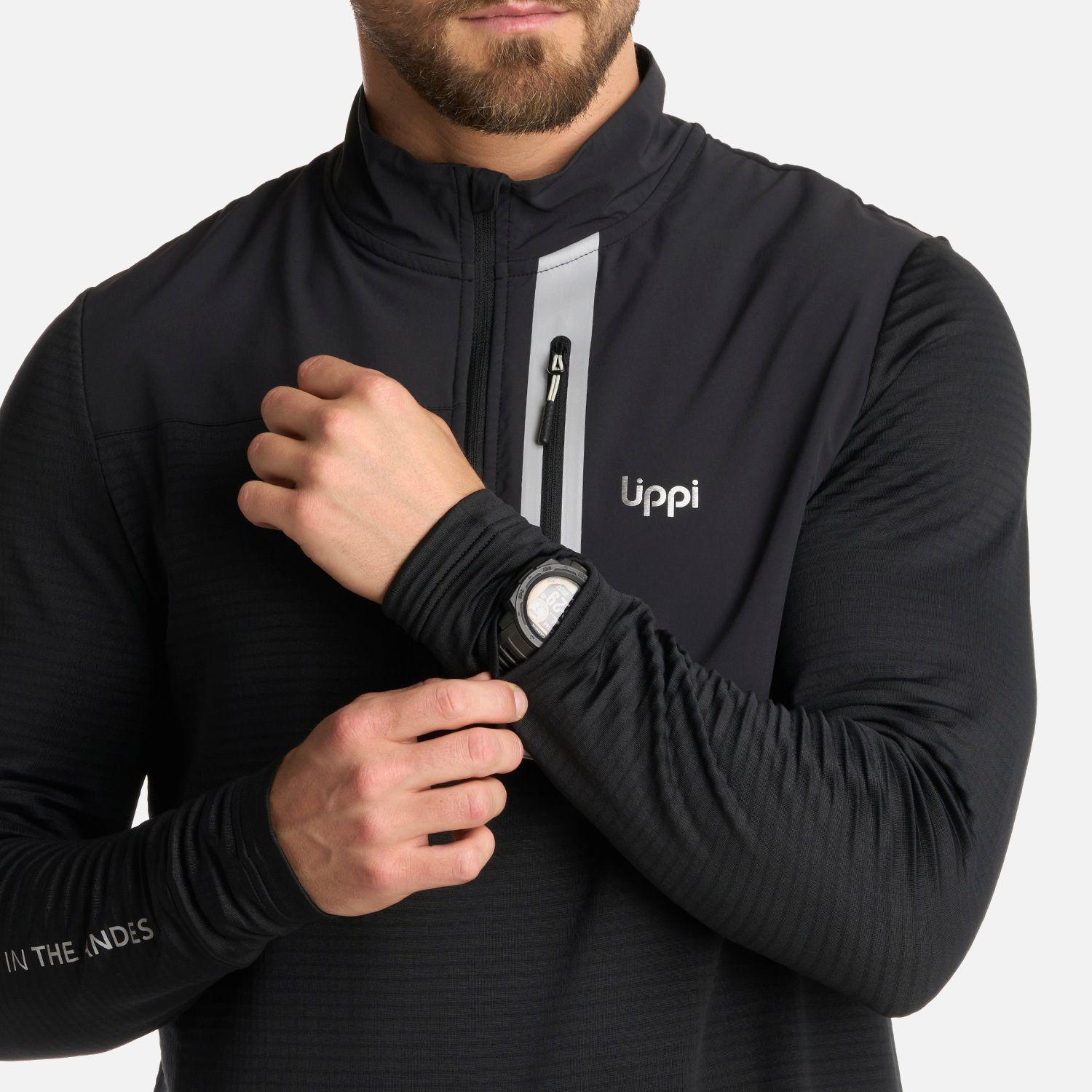 Polerón Hombre Karova Nano-F 14 Zip Negro Lippi I25-4