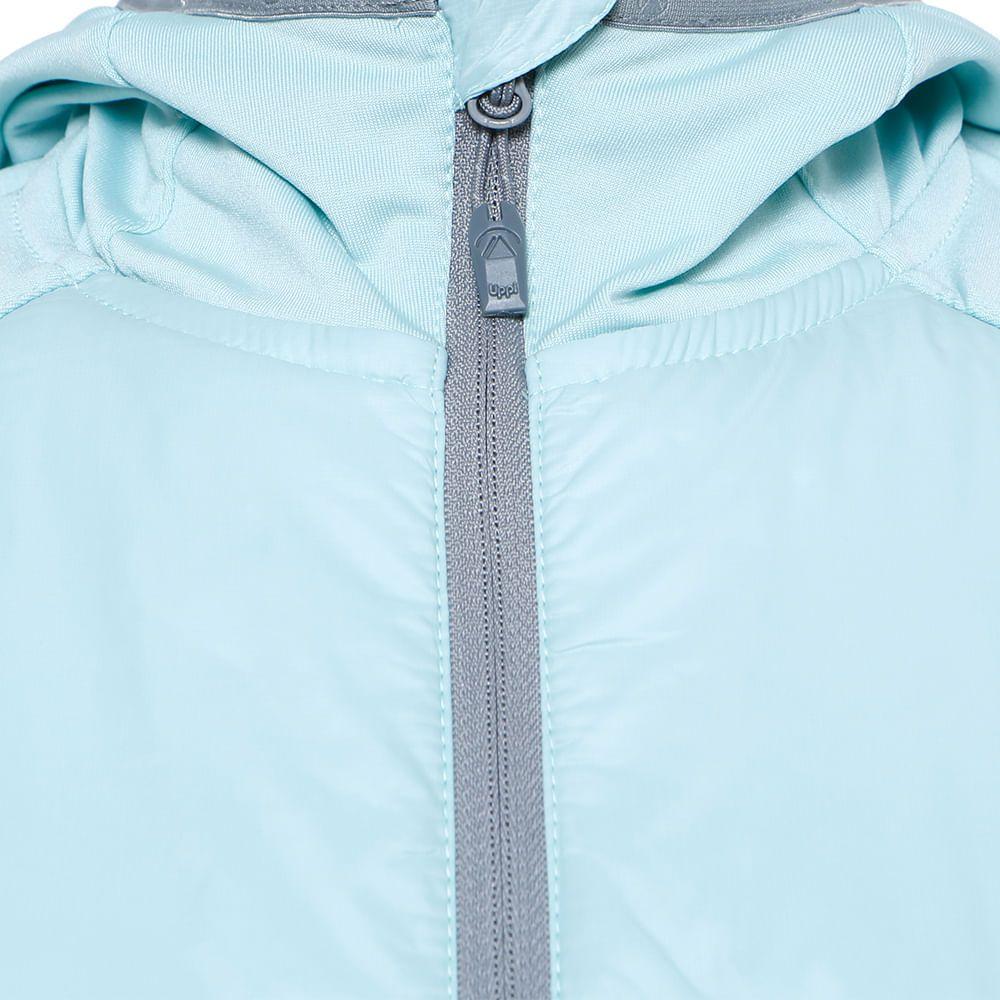 Chaqueta Mujer Steam-Pro Light Hoody Jacket Verde Agua / Gris Medio Lippi-2