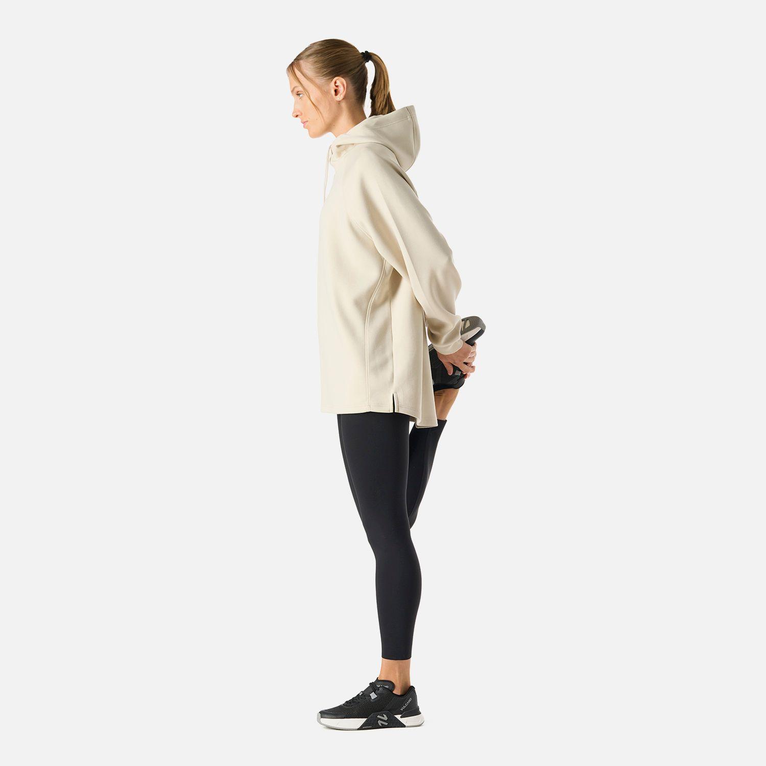 Polerón Mujer Tempo Sweatshirt Hoody Crema Vulcano-2