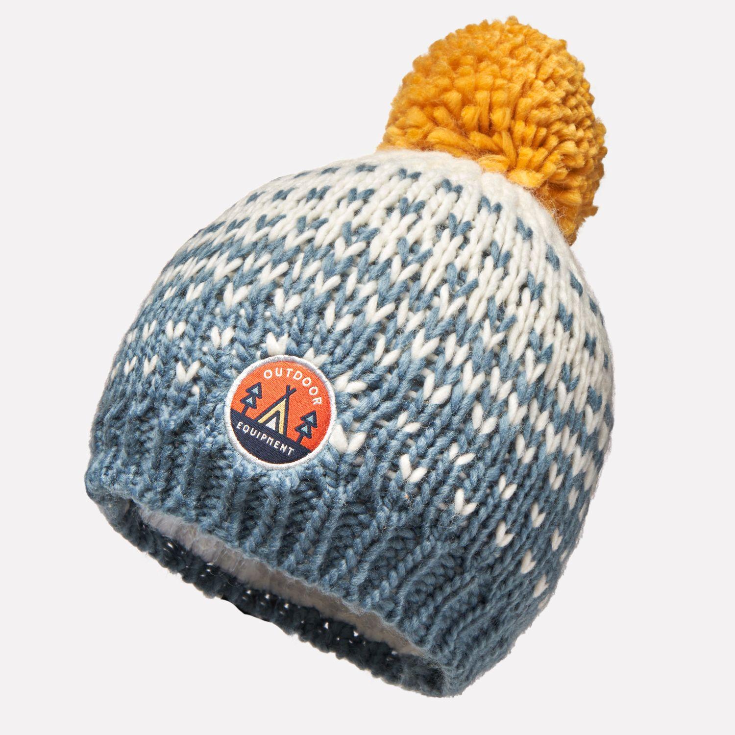 Gorro Unisex Mini Zermatt Pom Beanie Azul Grisaceo Lippi-0