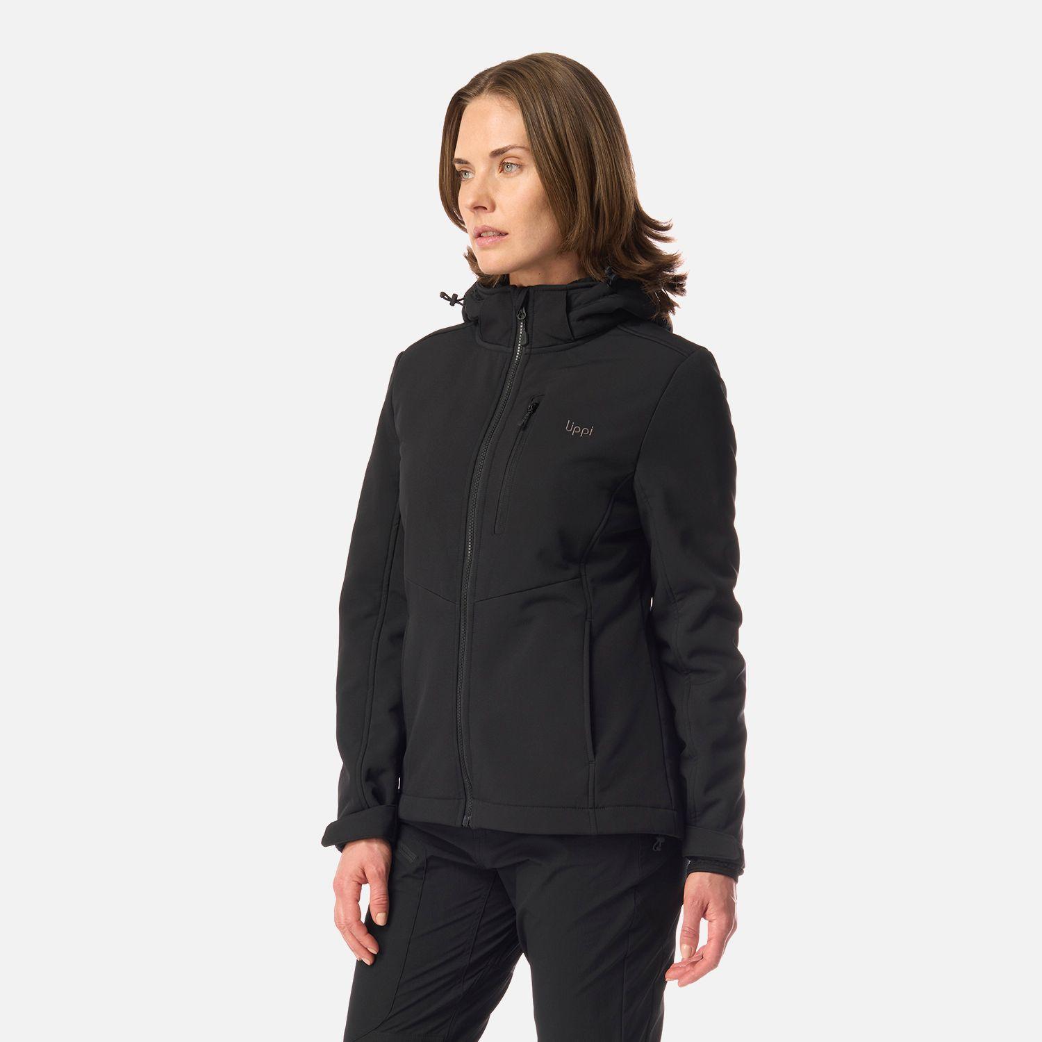 Chaqueta Mujer Macaya Softshell Hoody Jacket Negro Lippi I26-1