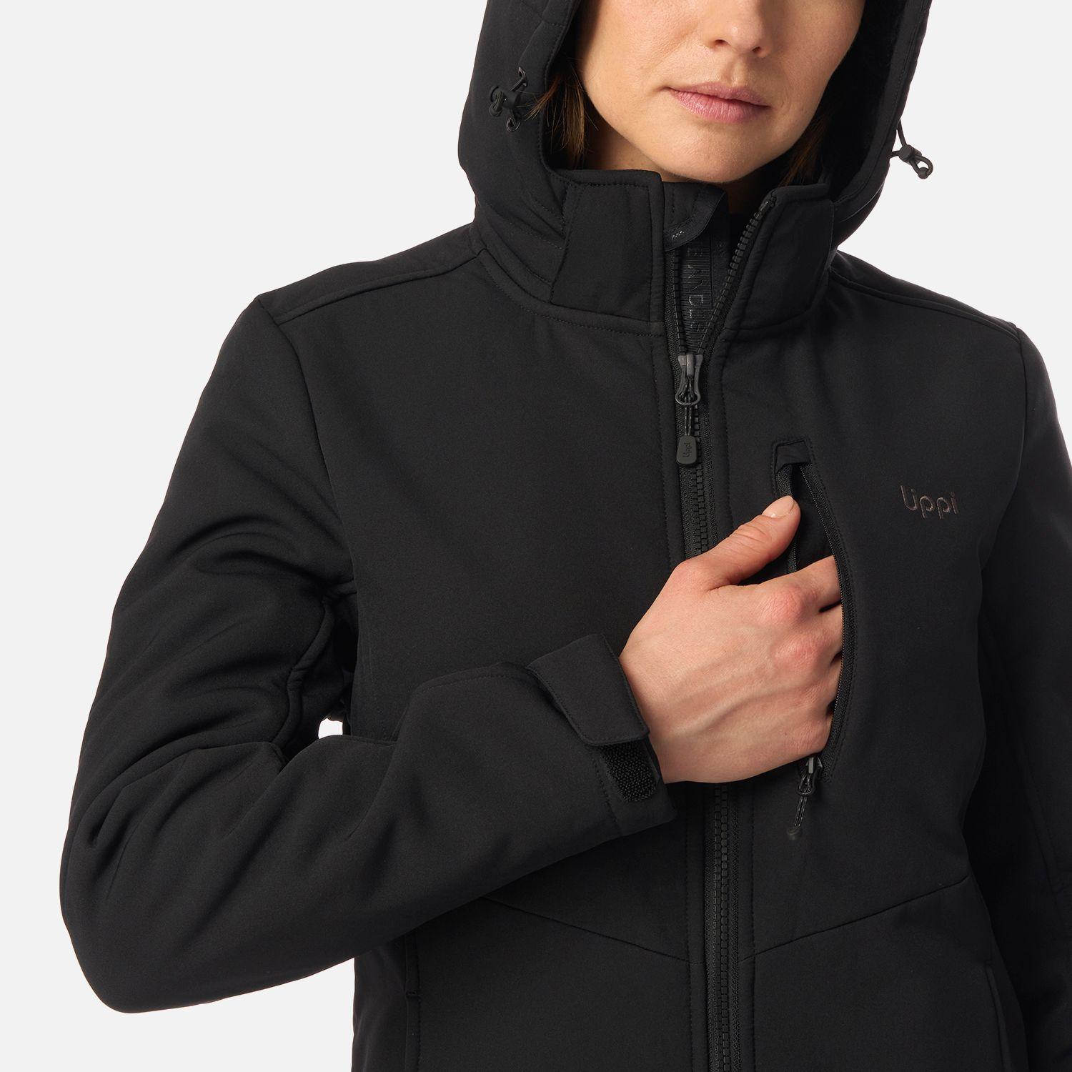 Chaqueta Mujer Macaya Softshell Hoody Jacket Negro Lippi I26-4