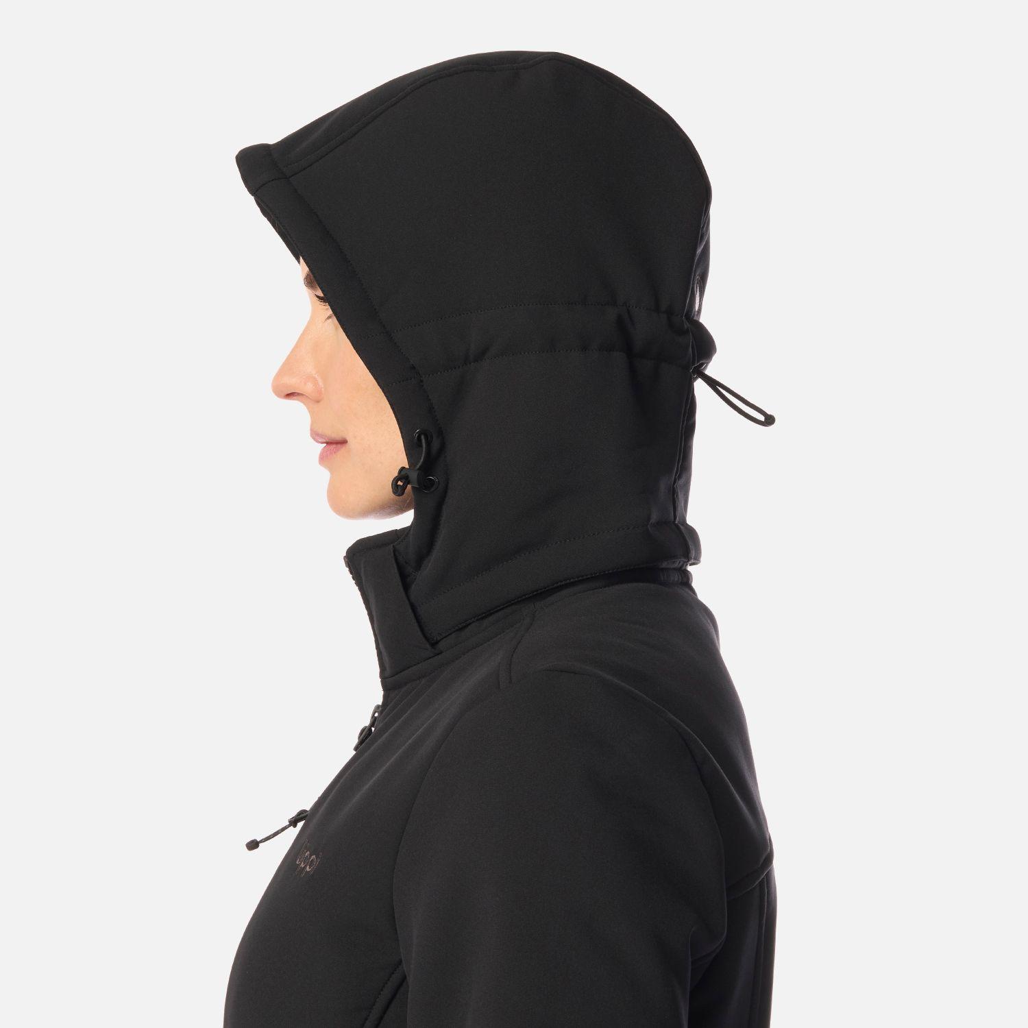 Chaqueta Mujer Macaya Softshell Hoody Jacket Negro Lippi I26-7