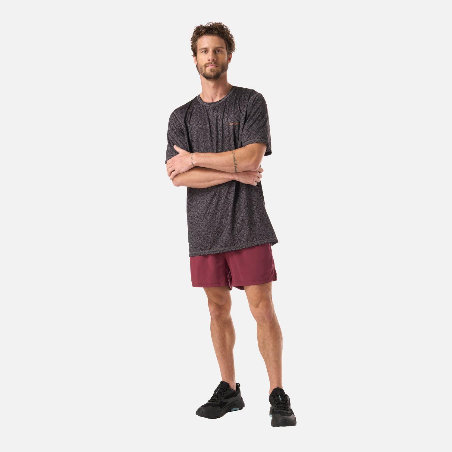 Polera Hombre Sudala Print Grafito Haka Honu V26-4