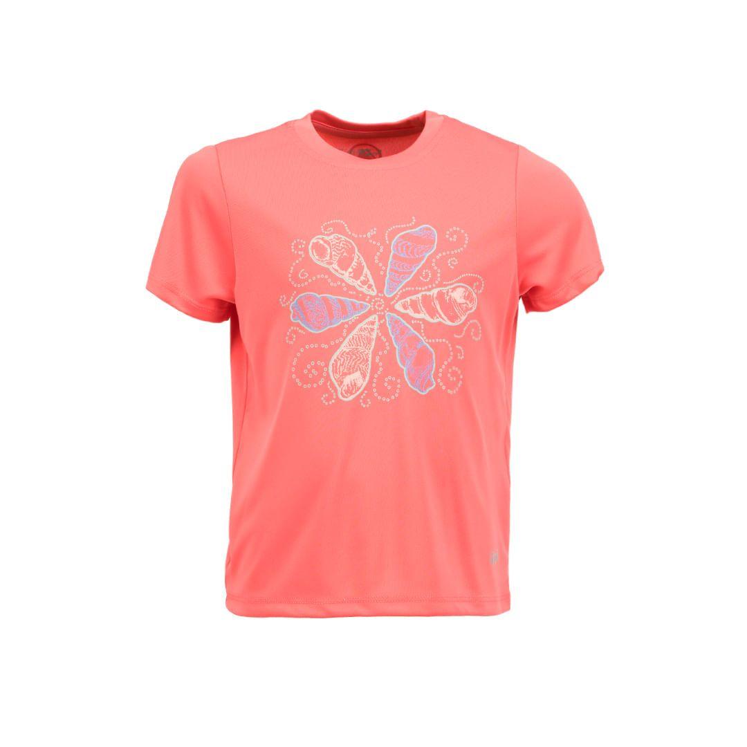 Traje de Baño Niña Sun Pro UV-Stop Shorts Sleeve T-Shirt Coral Lippi-0