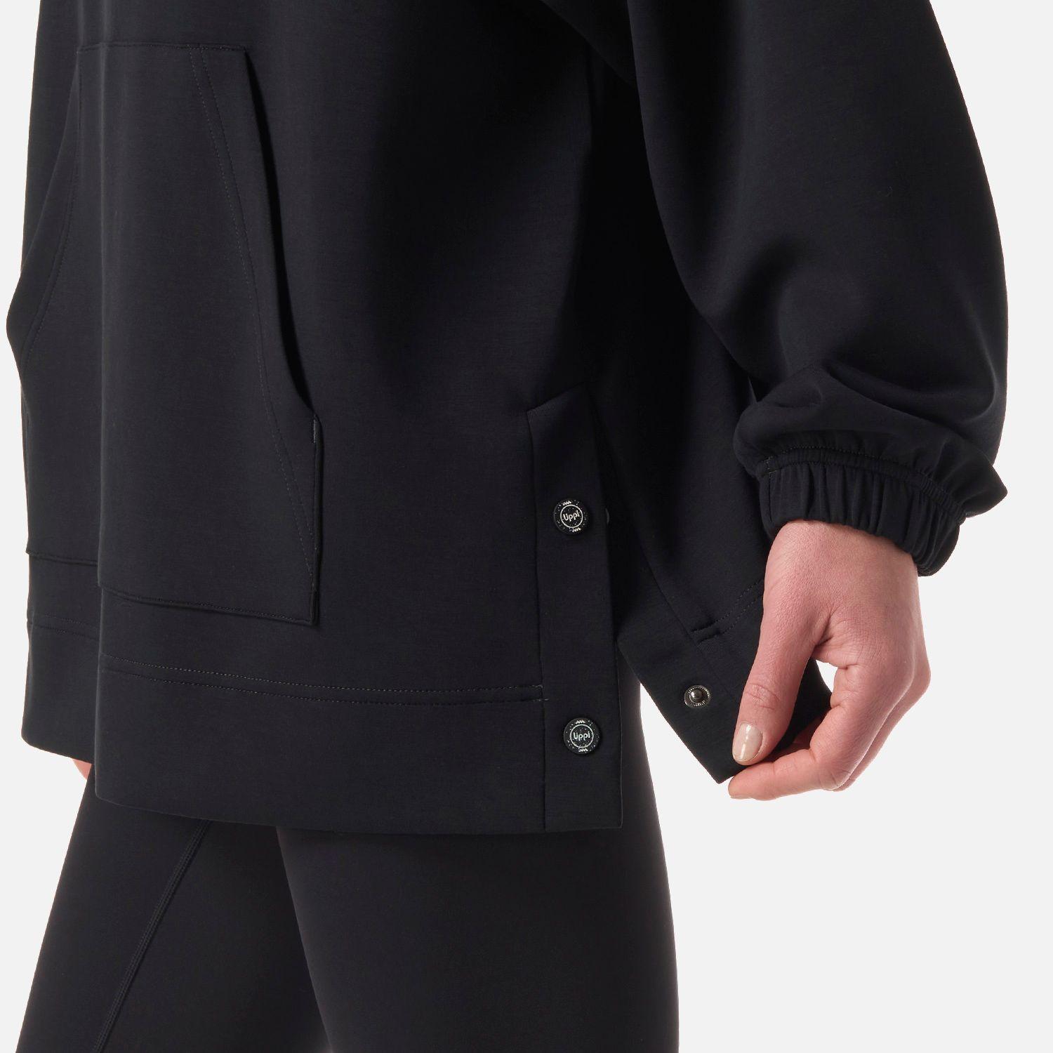 Polerón Mujer CityScape Hoody Sweatshirt Negro Lippi V26-5