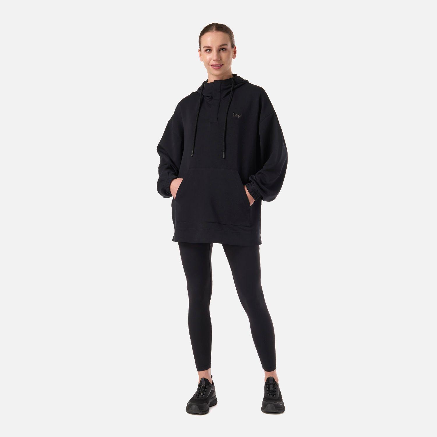 Polerón Mujer CityScape Hoody Sweatshirt Negro Lippi V26-6