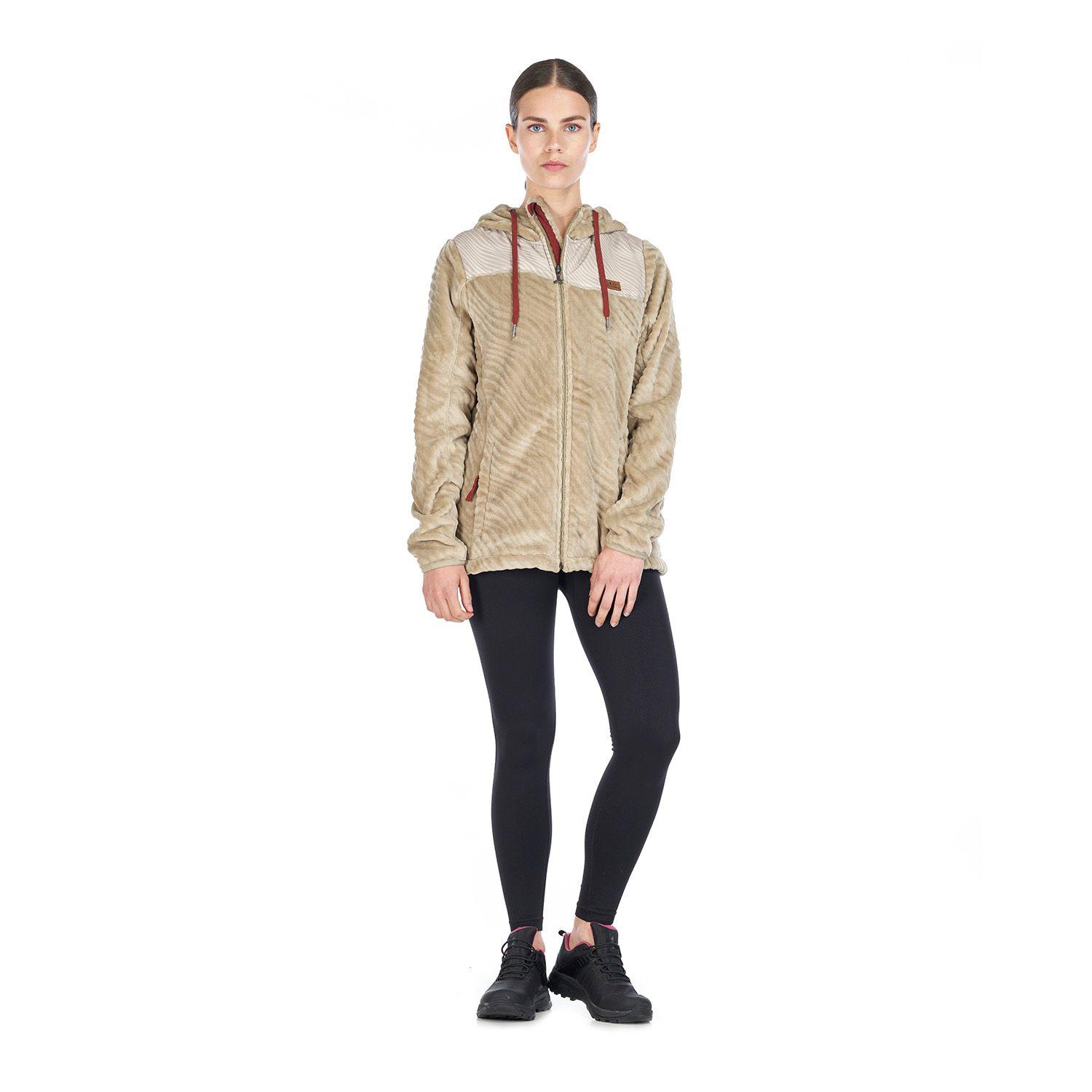 Poleron Mujer Polaroid Beige Haka Honu V23-8