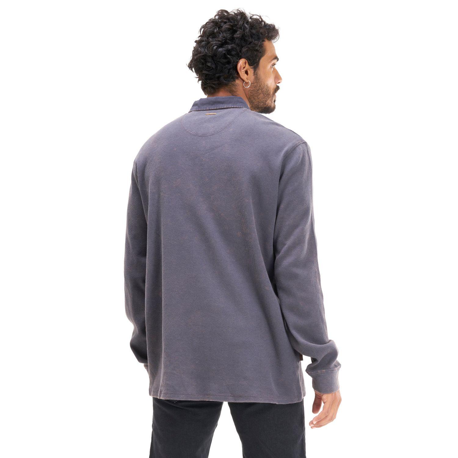 Polera Hombre Simetría Hippie Grafito Haka Honu-2