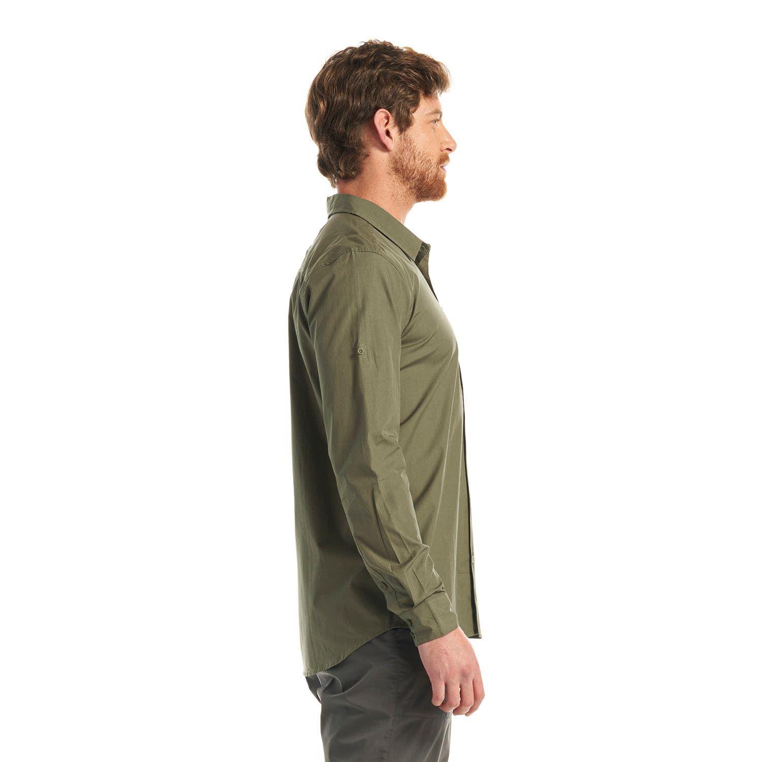 Camisa Hombre Alloy Long Sleeve Shirt Melange Verde Lippi V23-3