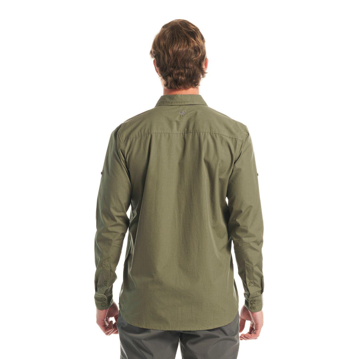 Camisa Hombre Alloy Long Sleeve Shirt Melange Verde Lippi V23-5