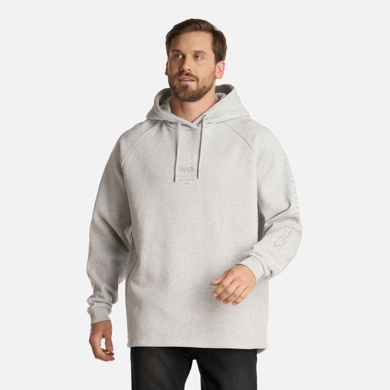 Polerón Hombre Heavy Duty Sweatshirt Gris Claro Lippi I25-0