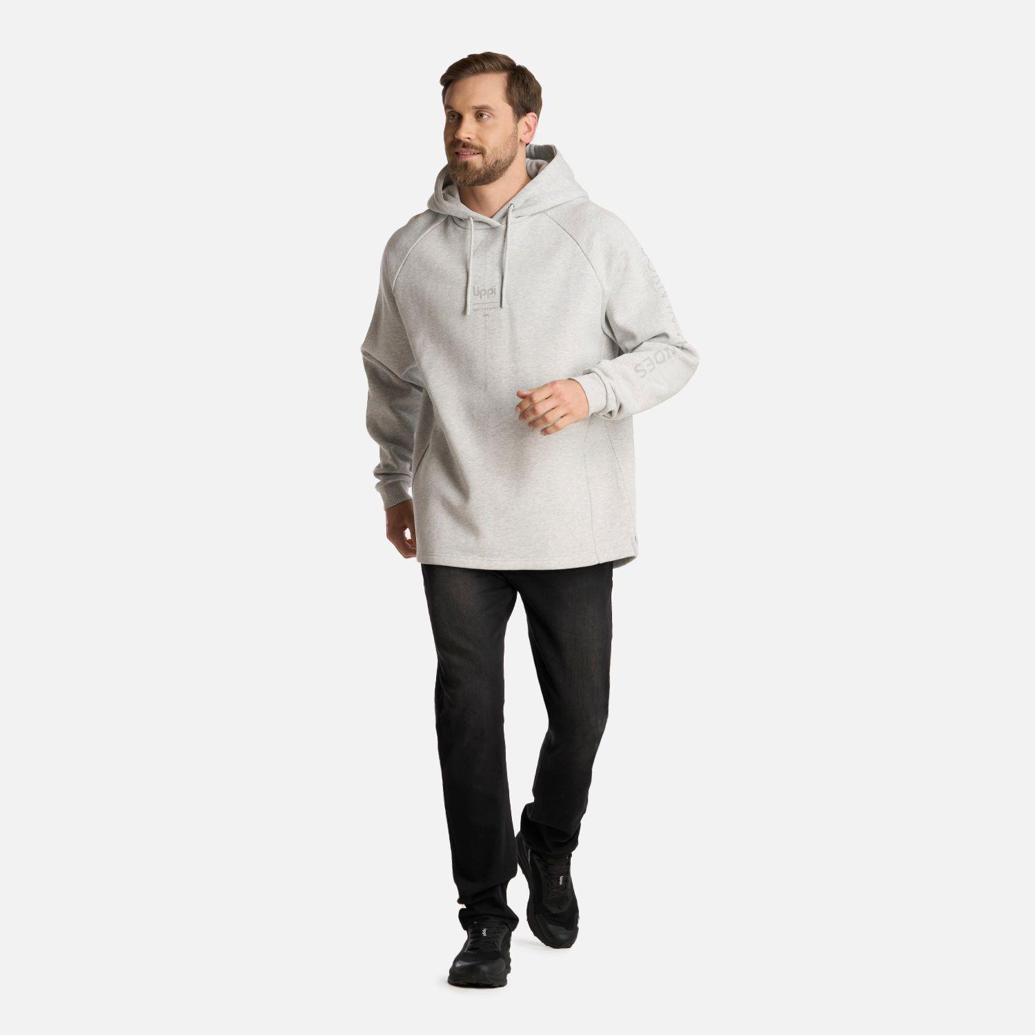 Polerón Hombre Heavy Duty Sweatshirt Gris Claro Lippi I25-5