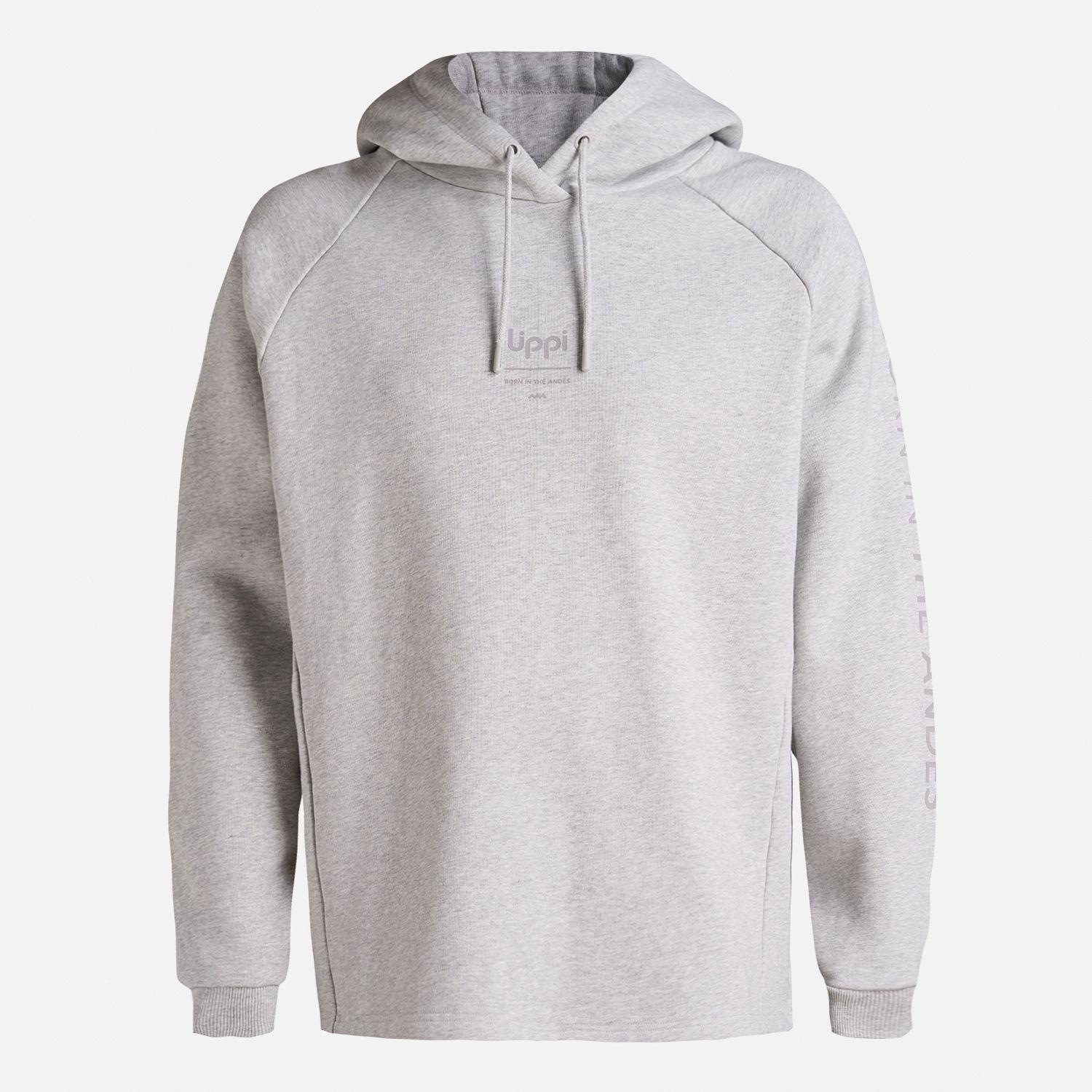Polerón Hombre Heavy Duty Sweatshirt Gris Claro Lippi I25-6