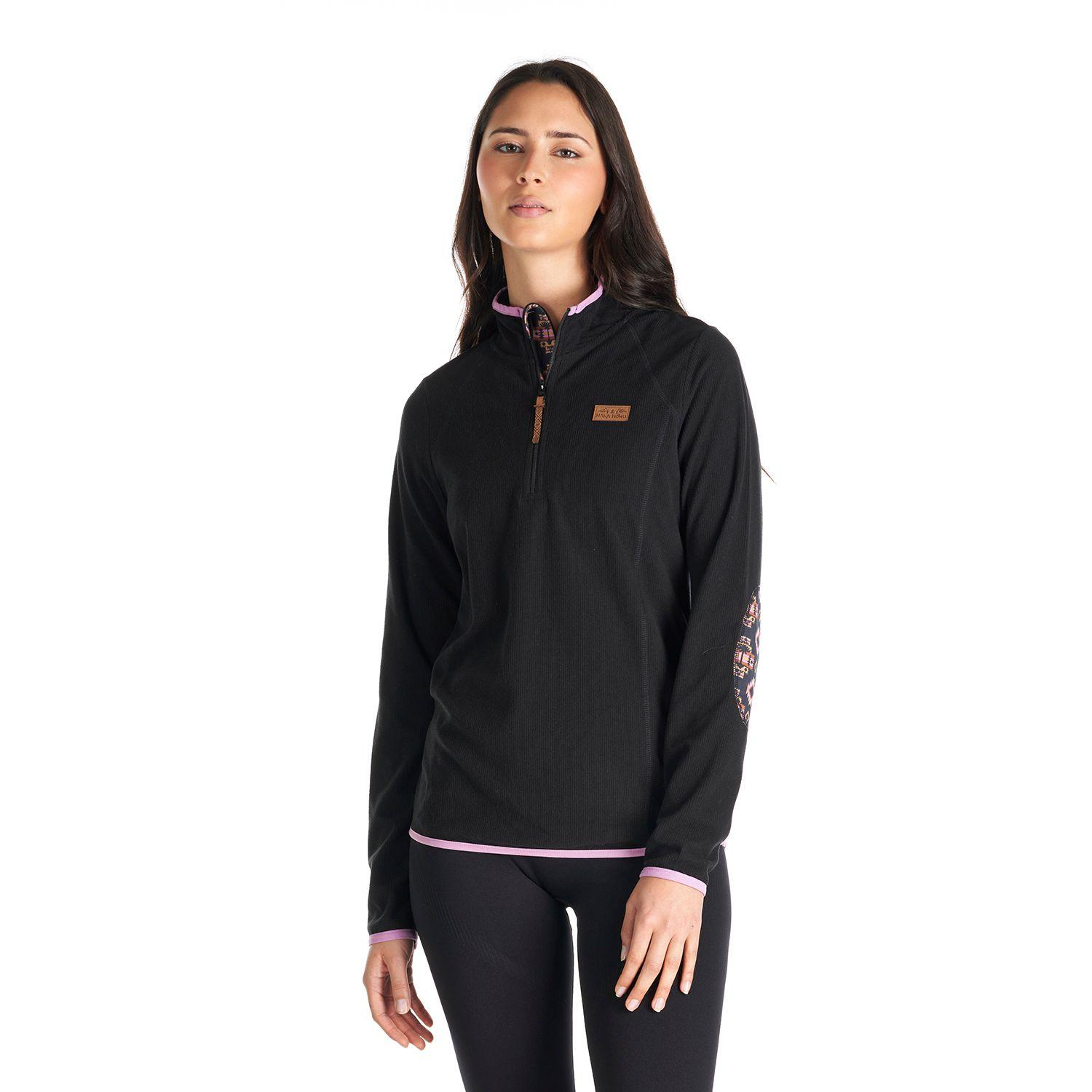 Poleron Mujer Taina Negro Haka Honu V22-1