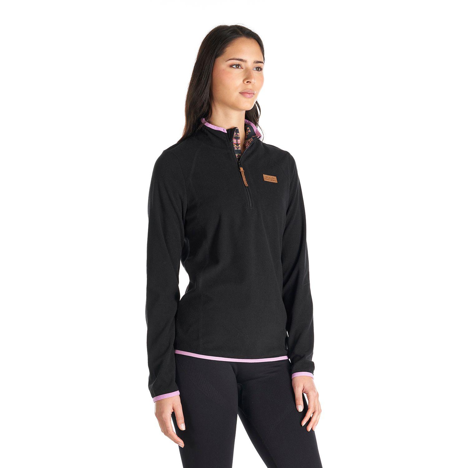 Poleron Mujer Taina Negro Haka Honu V22-2
