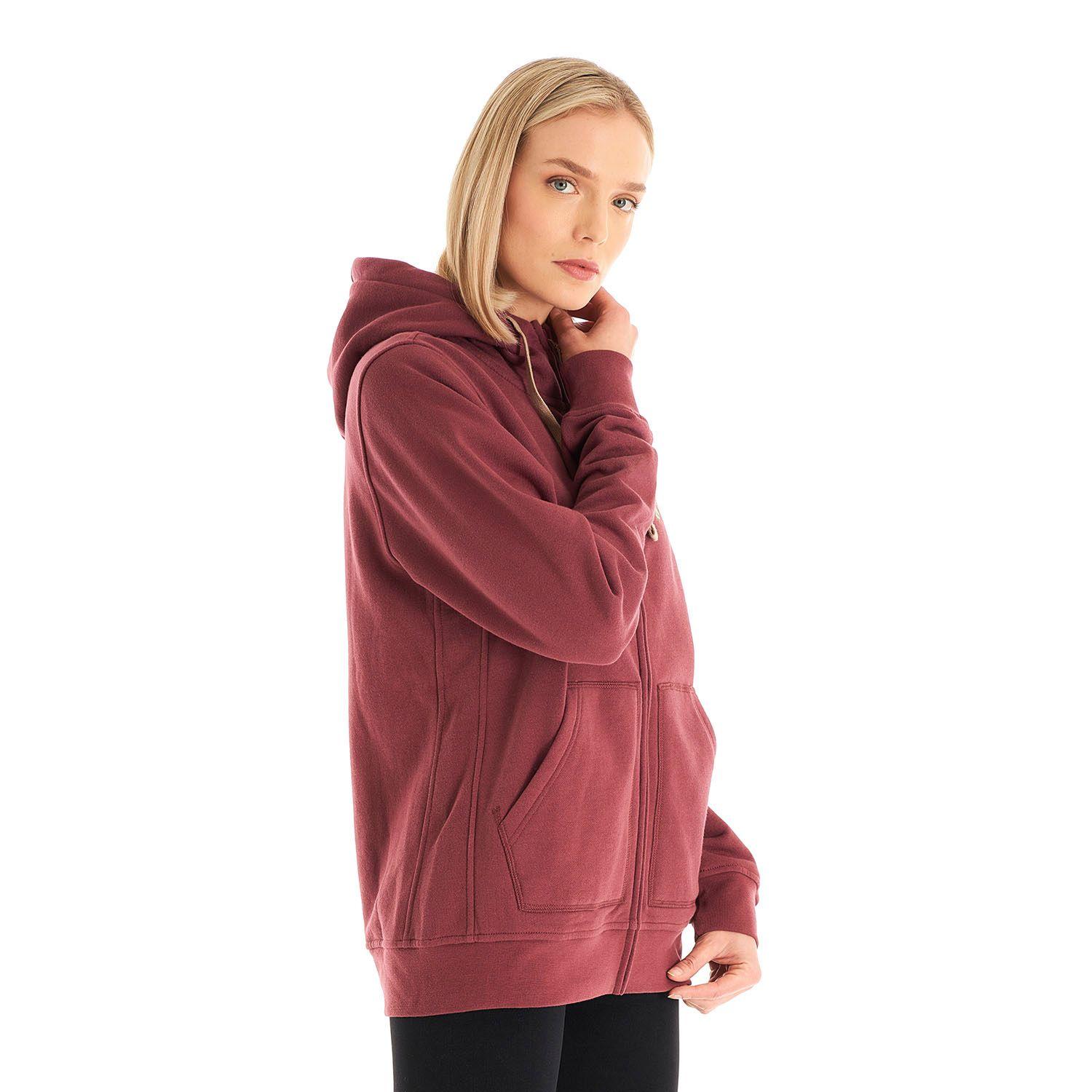 Poleron Mujer Insigne Full Zip Hoody Palo Rosa Lippi-2