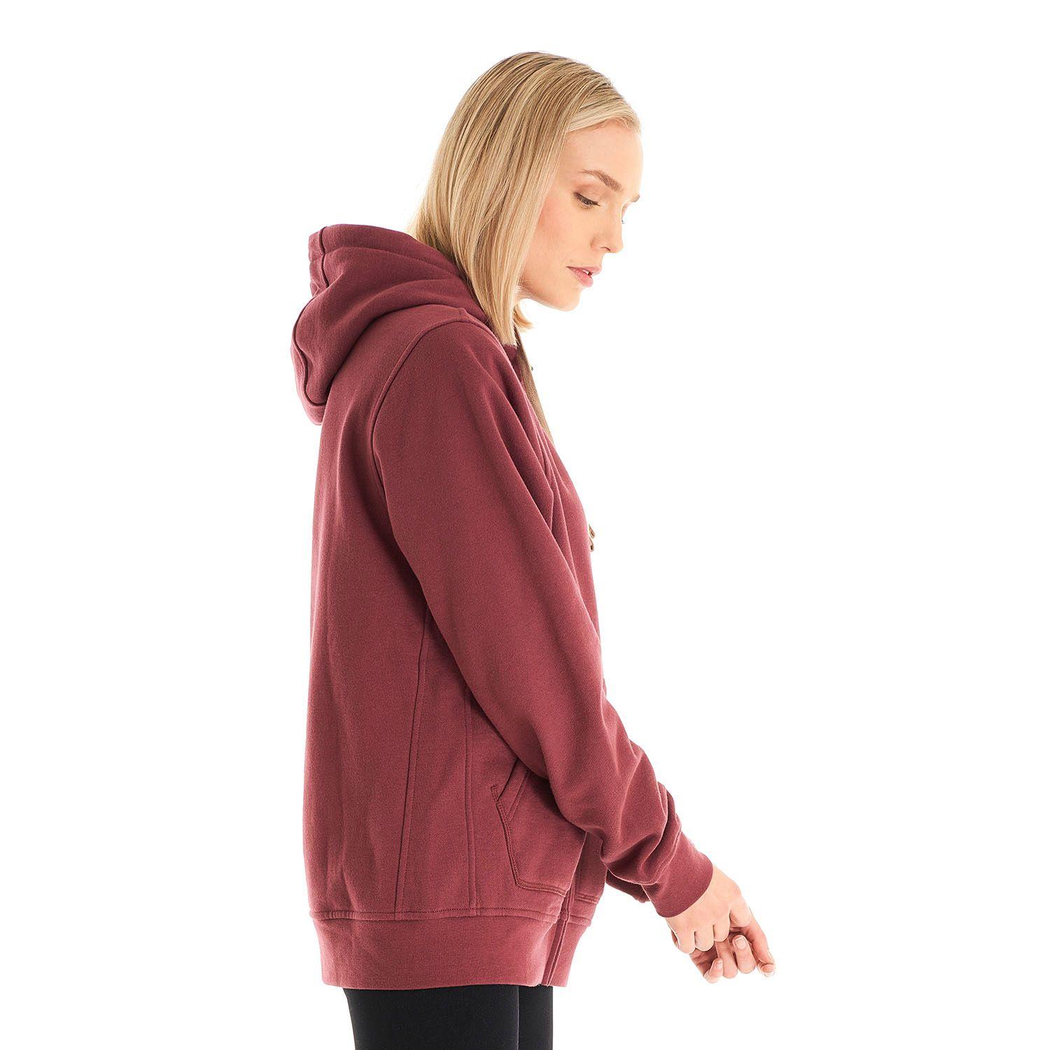 Poleron Mujer Insigne Full Zip Hoody Palo Rosa Lippi-3