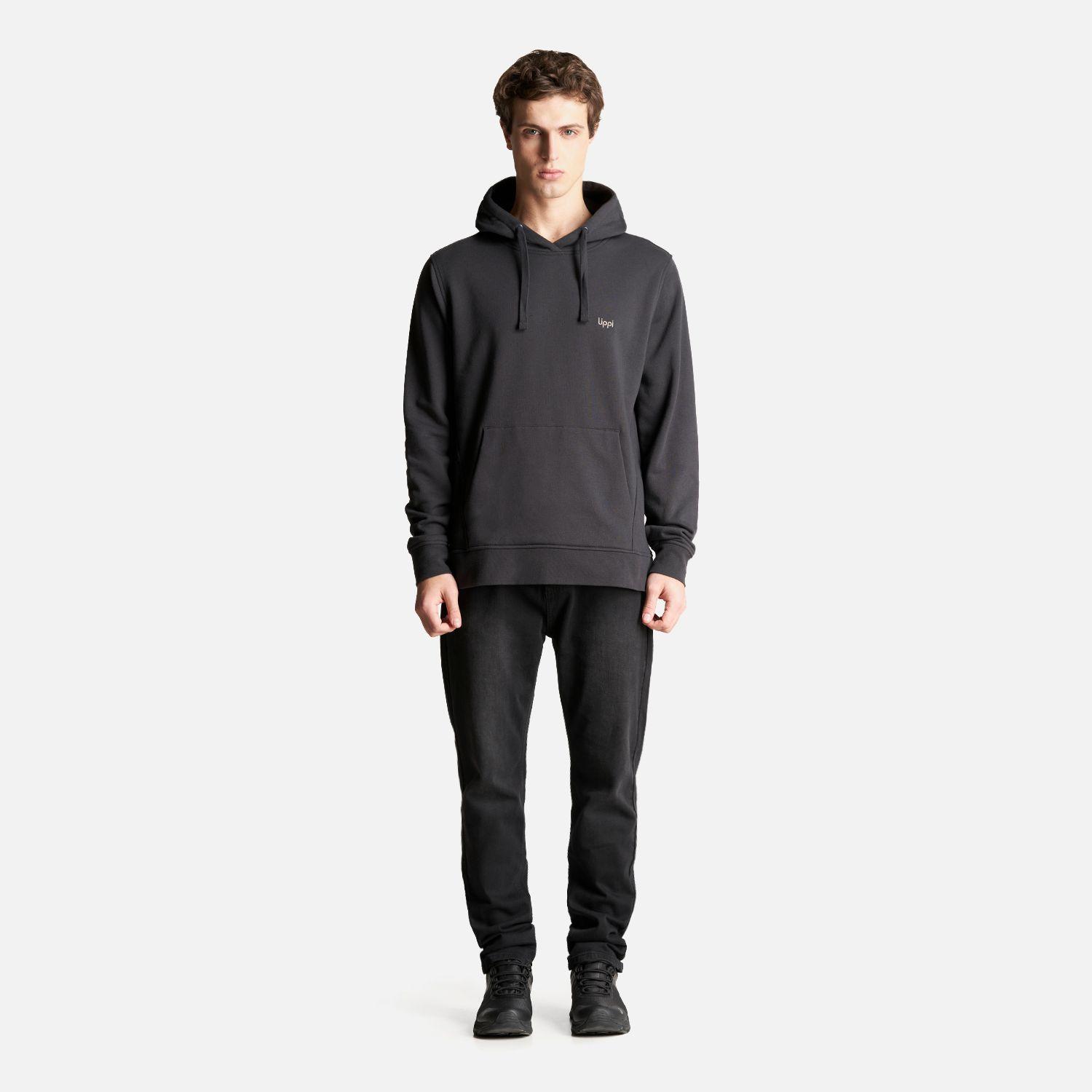 Poleron Hombre Insigne Hoody Sweatshirt Negro Lippi V23-7