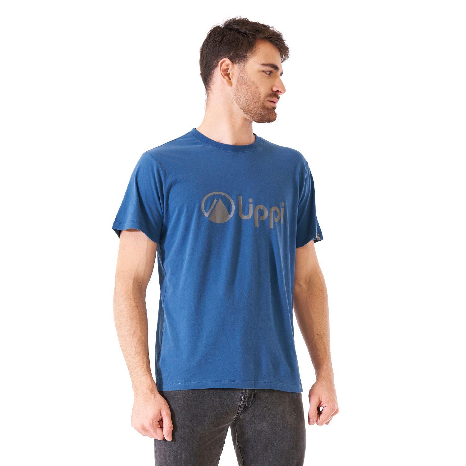 Polera Hombre Logo Lippi UVStop TShirt Azul Lippi-2