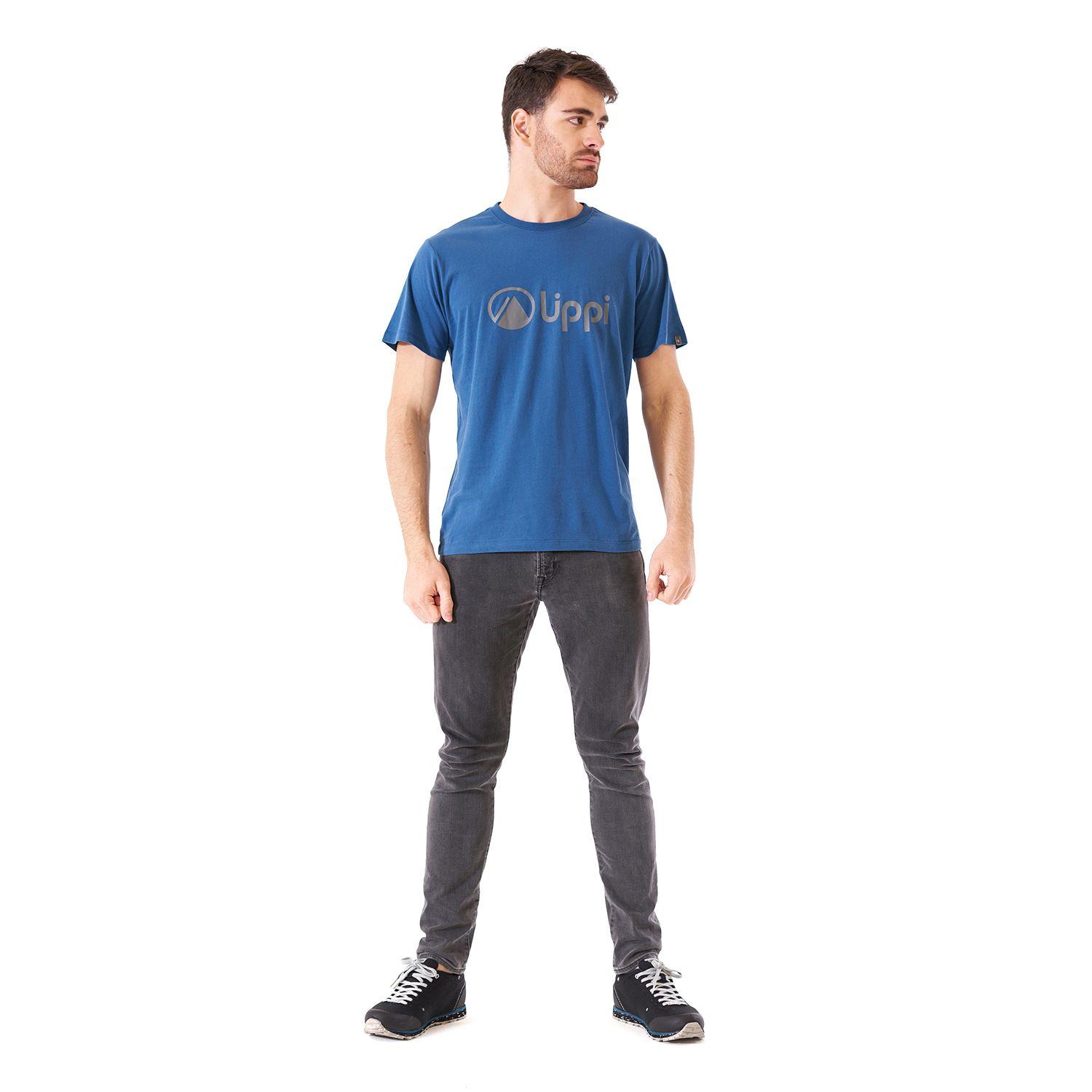 Polera Hombre Logo Lippi UVStop TShirt Azul Lippi-6